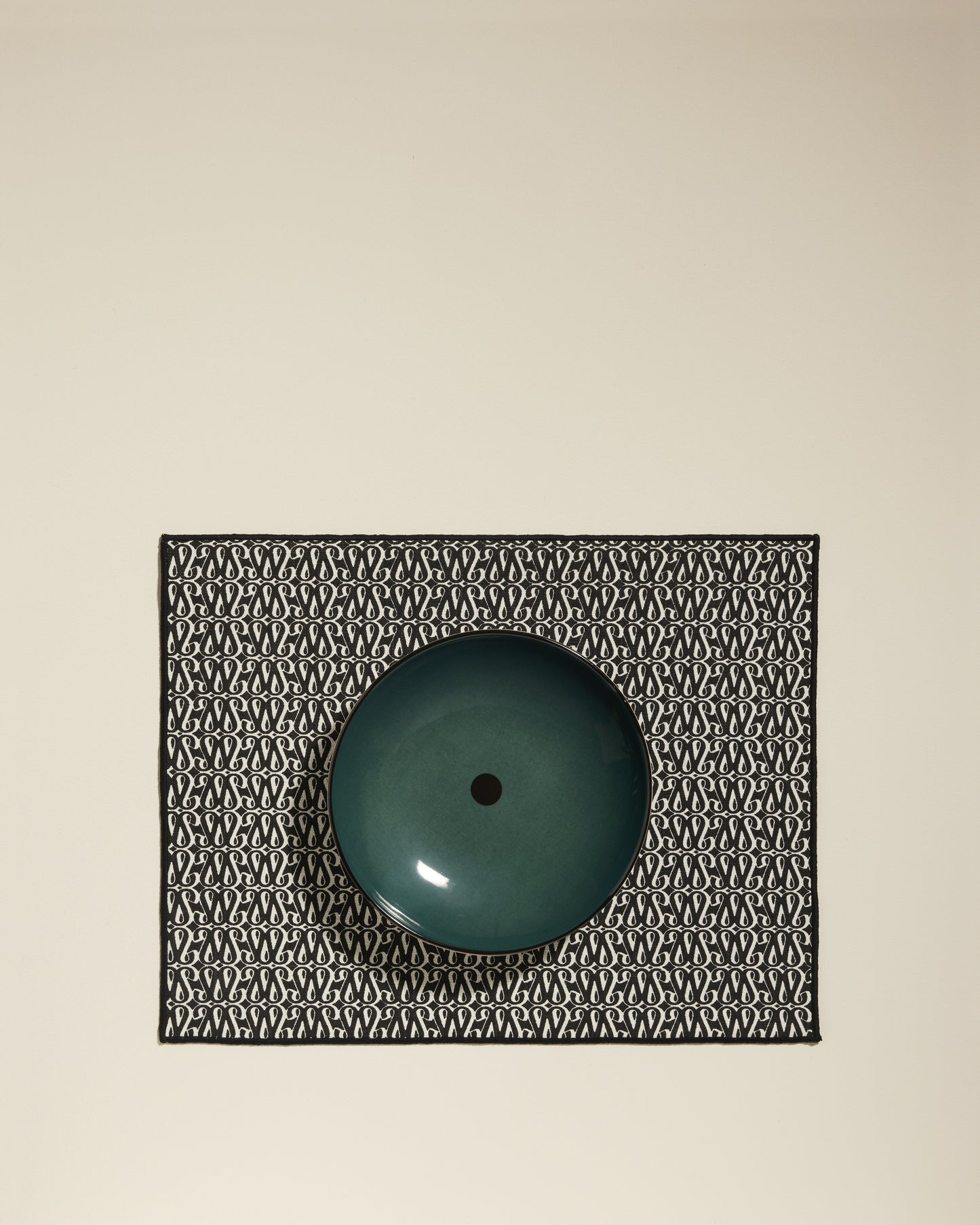 Set de table Sarah - Noir design Maison Sarah Lavoine Noir Coton 35 cm 45 cm 4