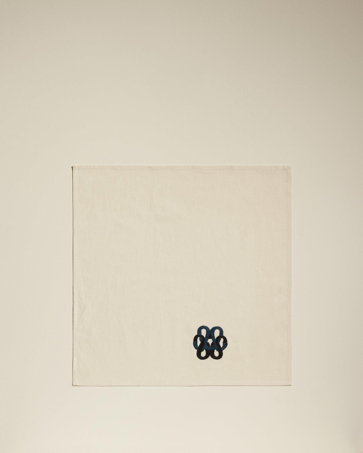 Serviette de table Sarah - Noir chic Maison Sarah Lavoine Noir Lin 45 cm 45 cm 2