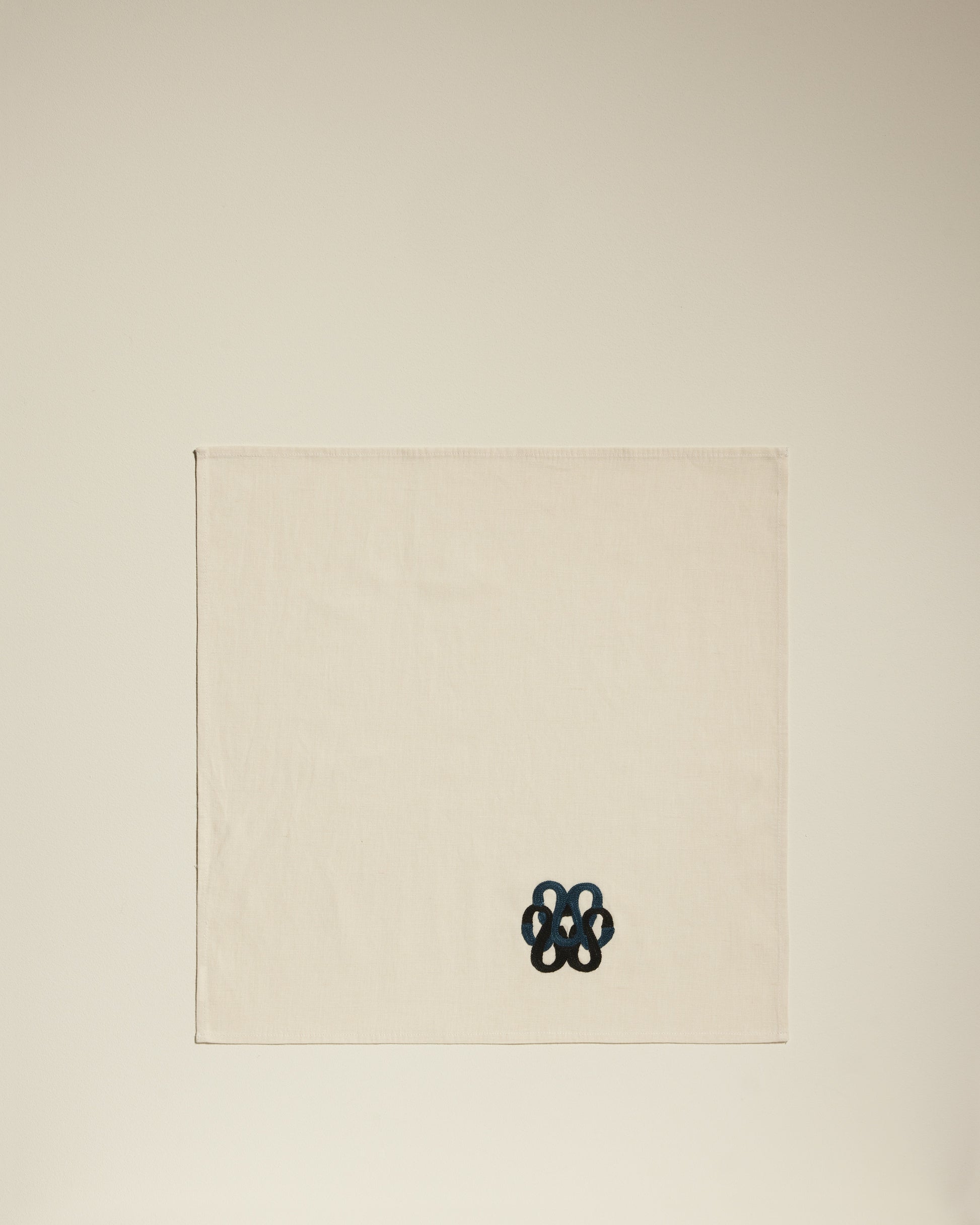 Serviette de table Sarah - Noir chic Maison Sarah Lavoine Noir Lin 45 cm 45 cm 2