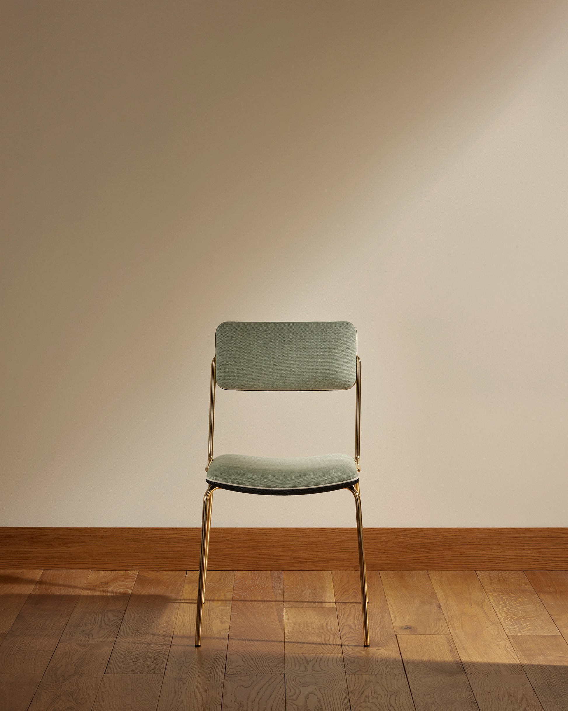 Chaise Double Jeu - Doré / Amande design Maison Sarah Lavoine Amande Velours 45 cm 85 cm 1