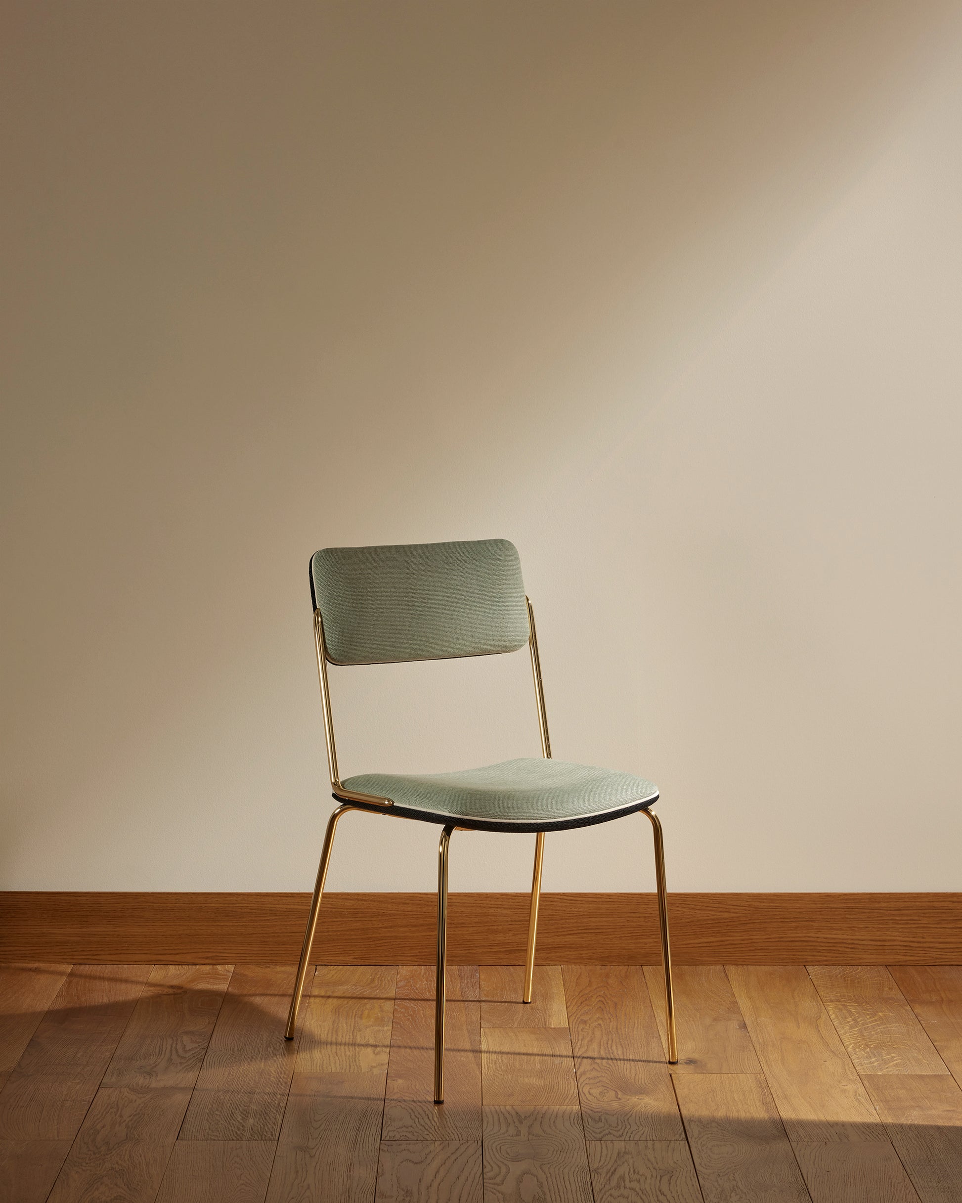 Chaise Double Jeu - Doré / Amande design Maison Sarah Lavoine Amande Velours 45 cm 85 cm 3