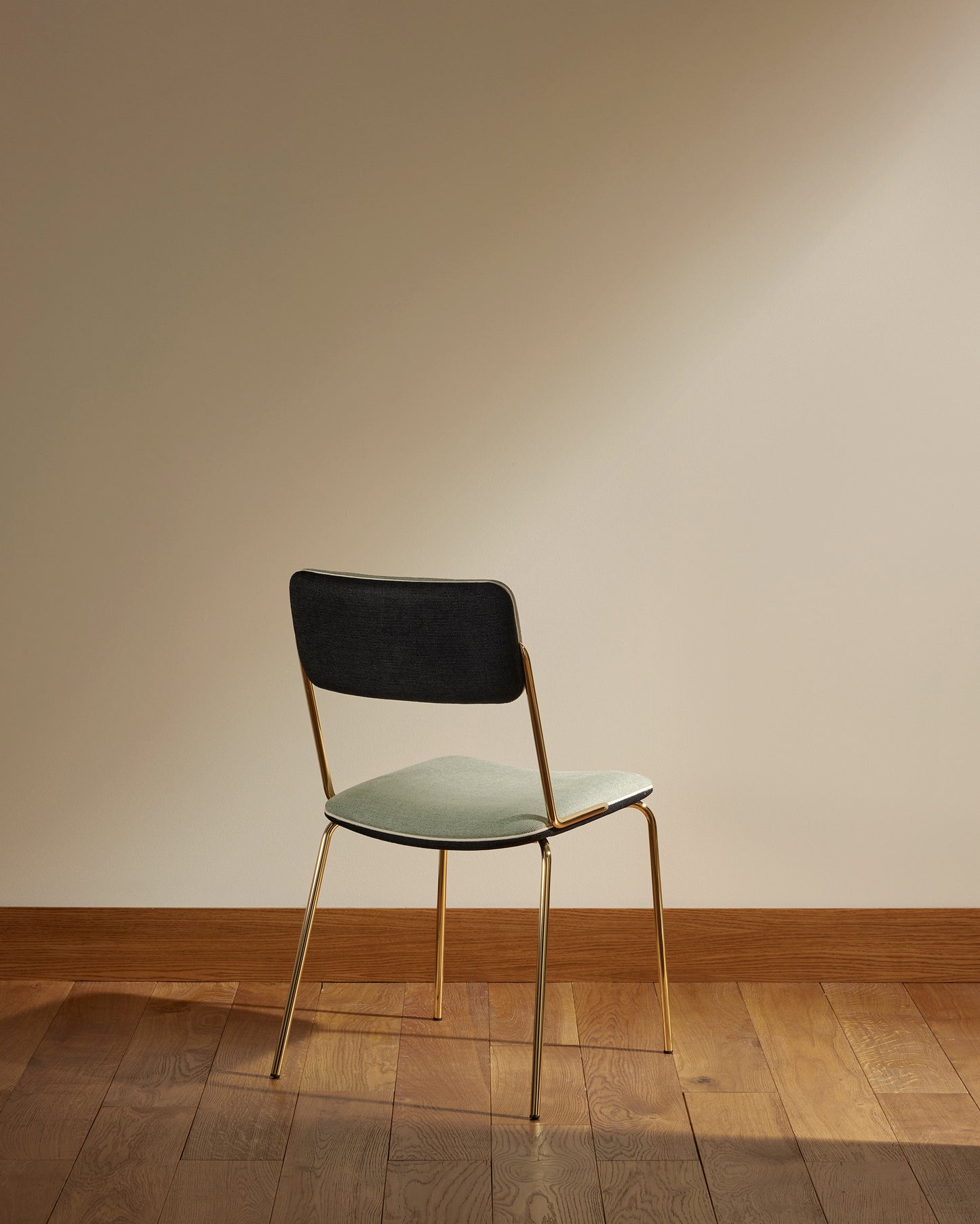 Chaise Double Jeu - Doré / Amande design Maison Sarah Lavoine Amande Velours 45 cm 85 cm 4