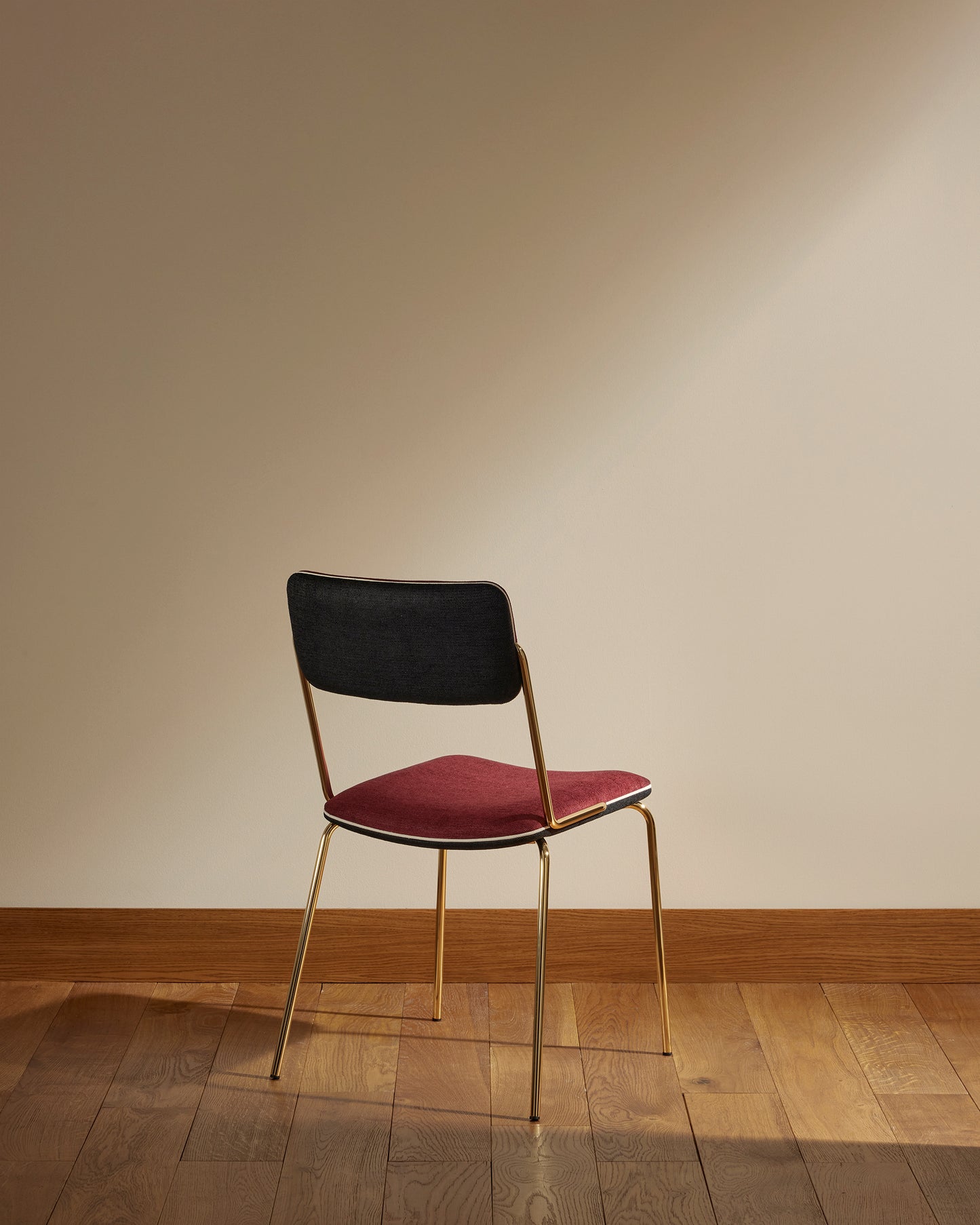 Chaise Double Jeu - Doré / Cassis design Maison Sarah Lavoine Cassis Velours 45 cm 85 cm 4