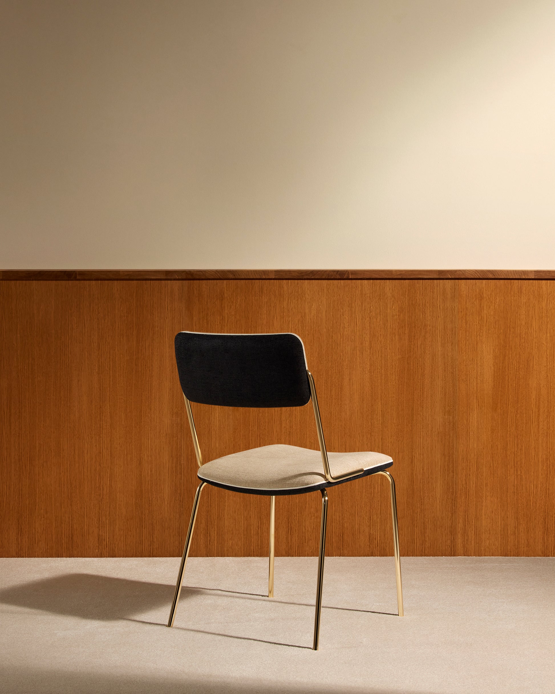 Chaise Double Jeu - Doré / Lin design Maison Sarah Lavoine Lin Velours 45 cm 85 cm 4