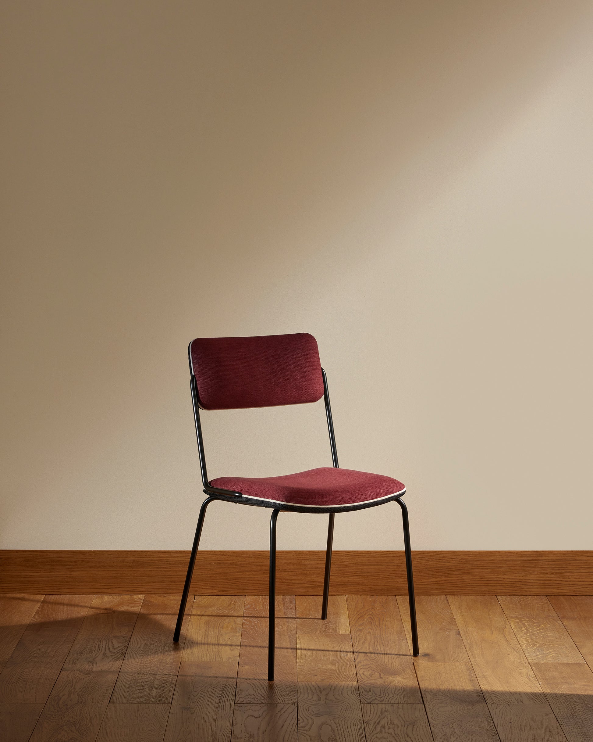 Chaise Double Jeu - Noir / Cassis design Maison Sarah Lavoine Cassis Velours 45 cm 85 cm 3