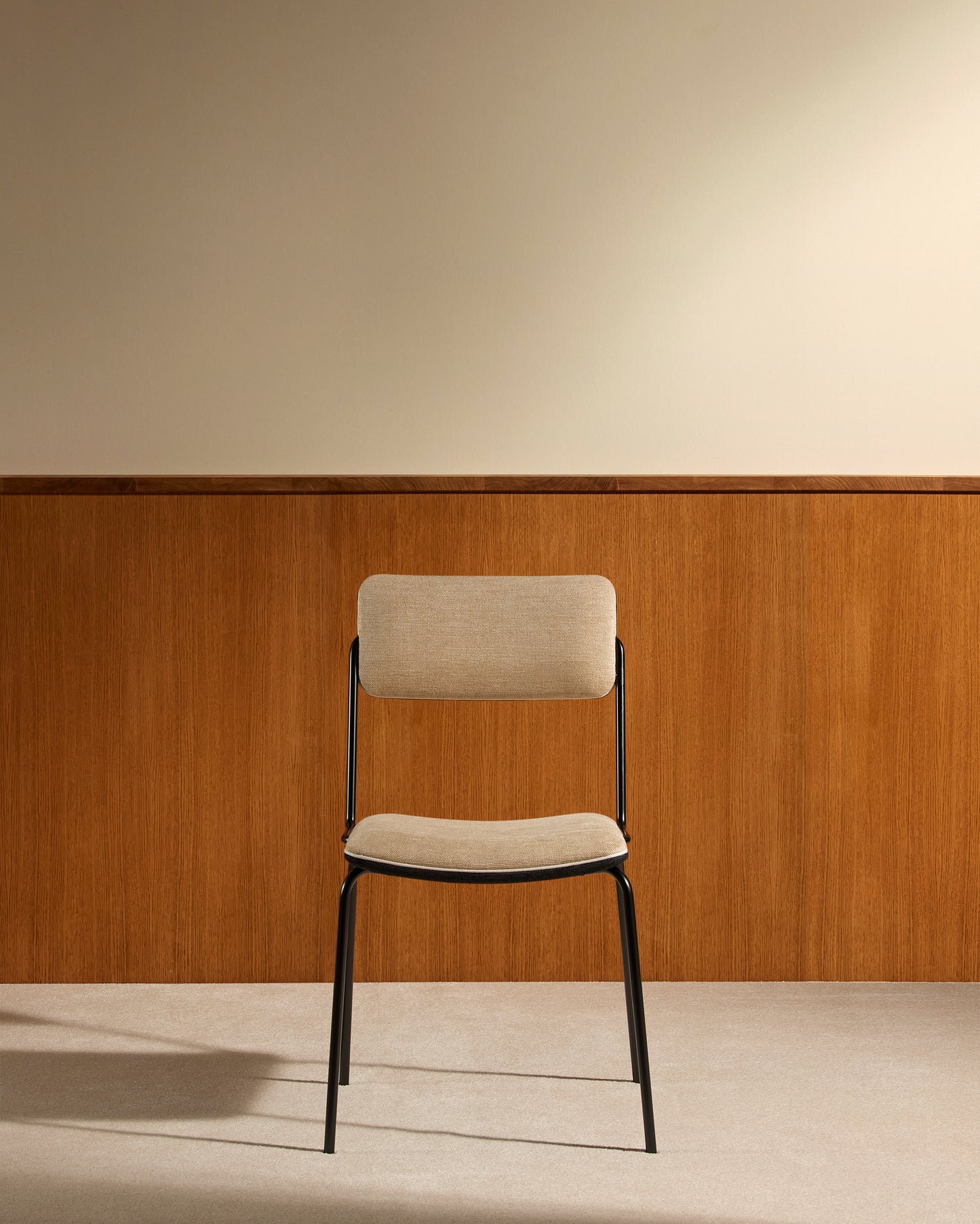 Chaise Double Jeu - Noir / Lin design Maison Sarah Lavoine Lin Velours 45 cm 85 cm 1