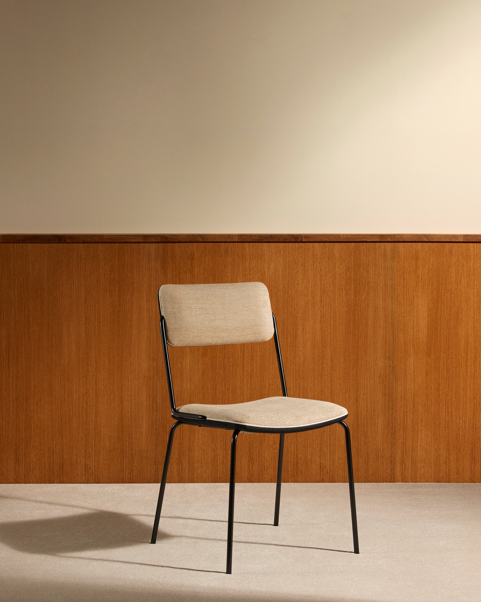 Chaise Double Jeu - Noir / Lin design Maison Sarah Lavoine Lin Velours 45 cm 85 cm 3