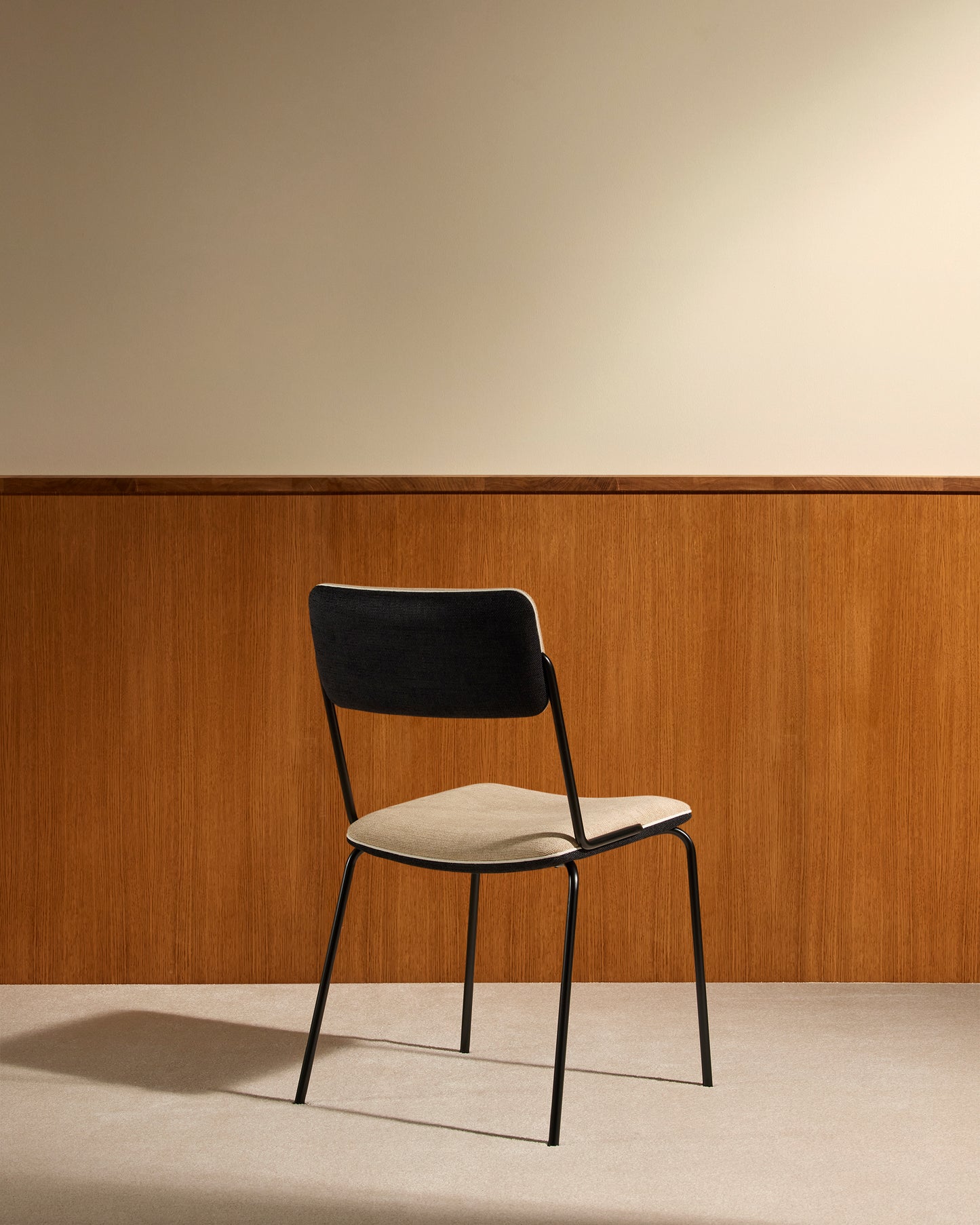 Chaise Double Jeu - Noir / Lin design Maison Sarah Lavoine Lin Velours 45 cm 85 cm 4