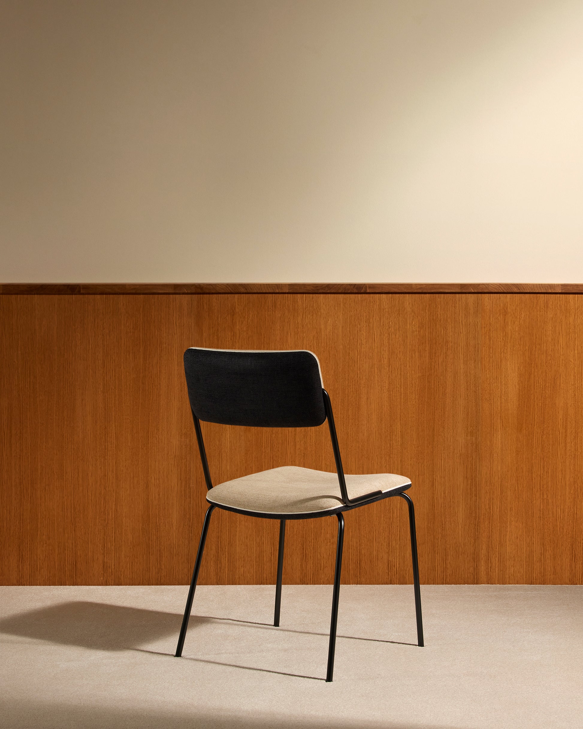 Chaise Double Jeu - Noir / Lin design Maison Sarah Lavoine Lin Velours 45 cm 85 cm 4