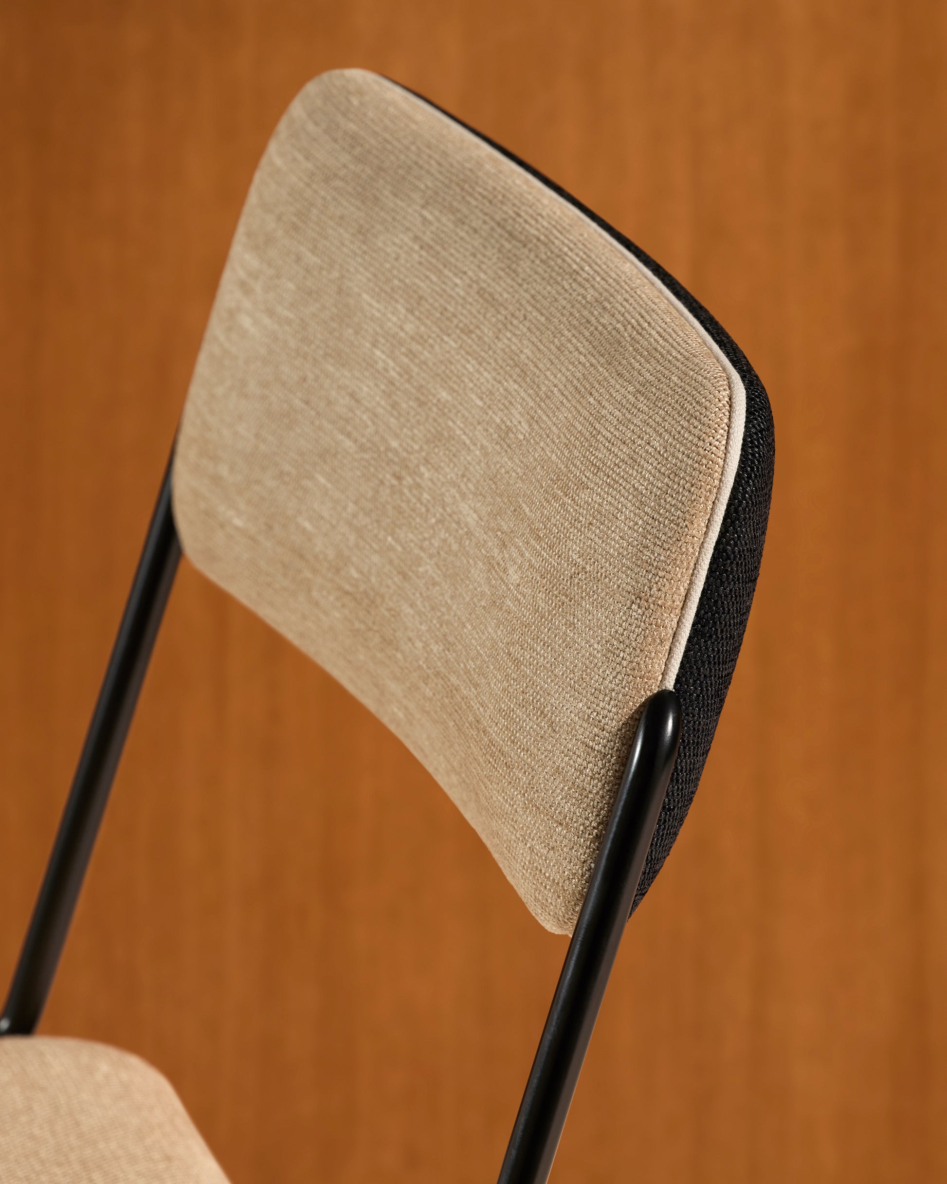 Chaise Double Jeu - Noir / Lin design Maison Sarah Lavoine Lin Velours 45 cm 85 cm 2