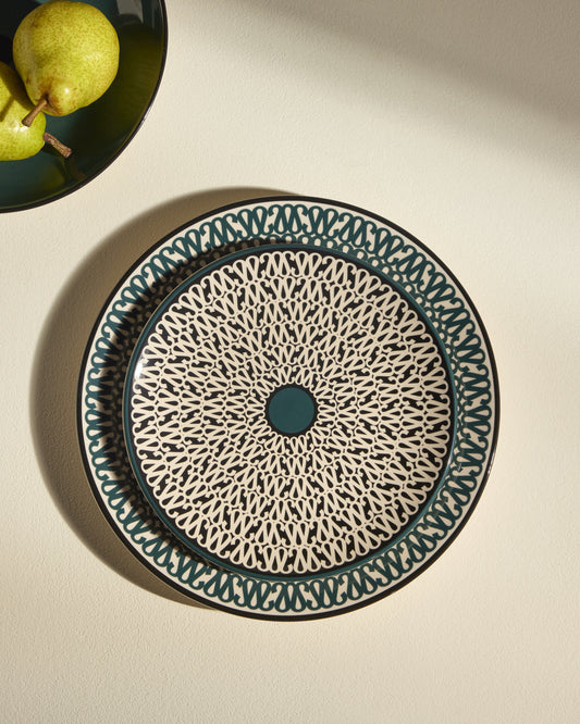 Assiette à dessert Sarah - Radis Noir design moderne Maison Sarah Lavoine Radis Noir Céramique 4