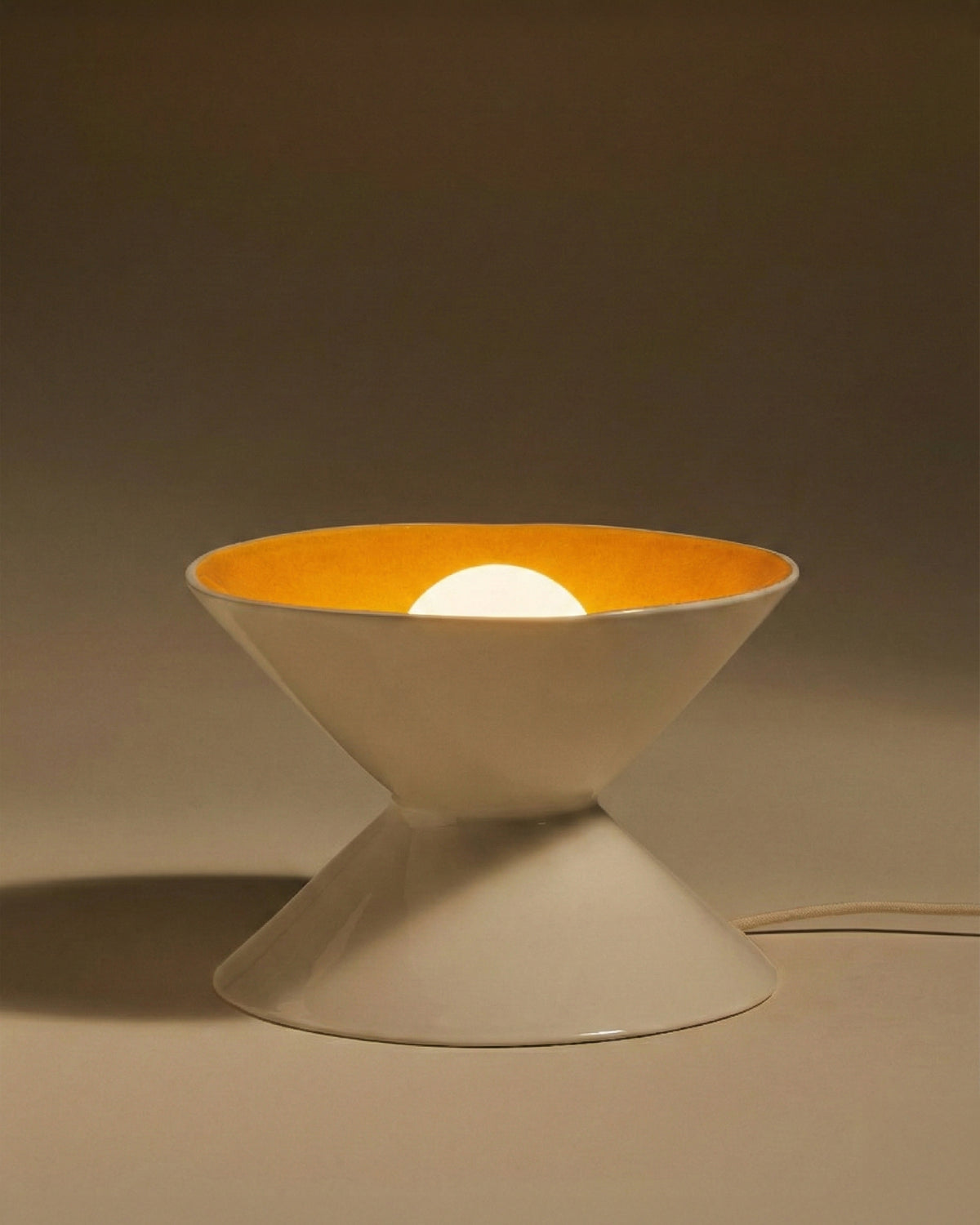 Lampe de table Sablier - Fauve