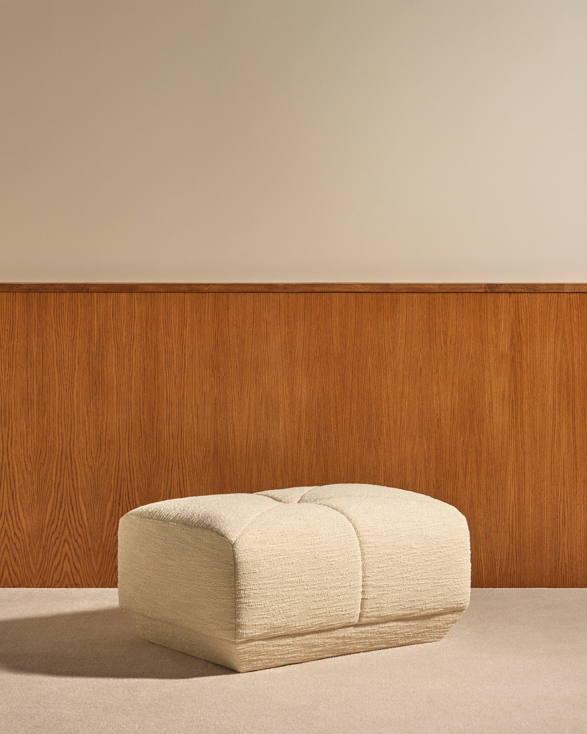 Pouf Chill - Ecru design Maison Sarah Lavoine Ecru Laine bouclée 85 cm  2