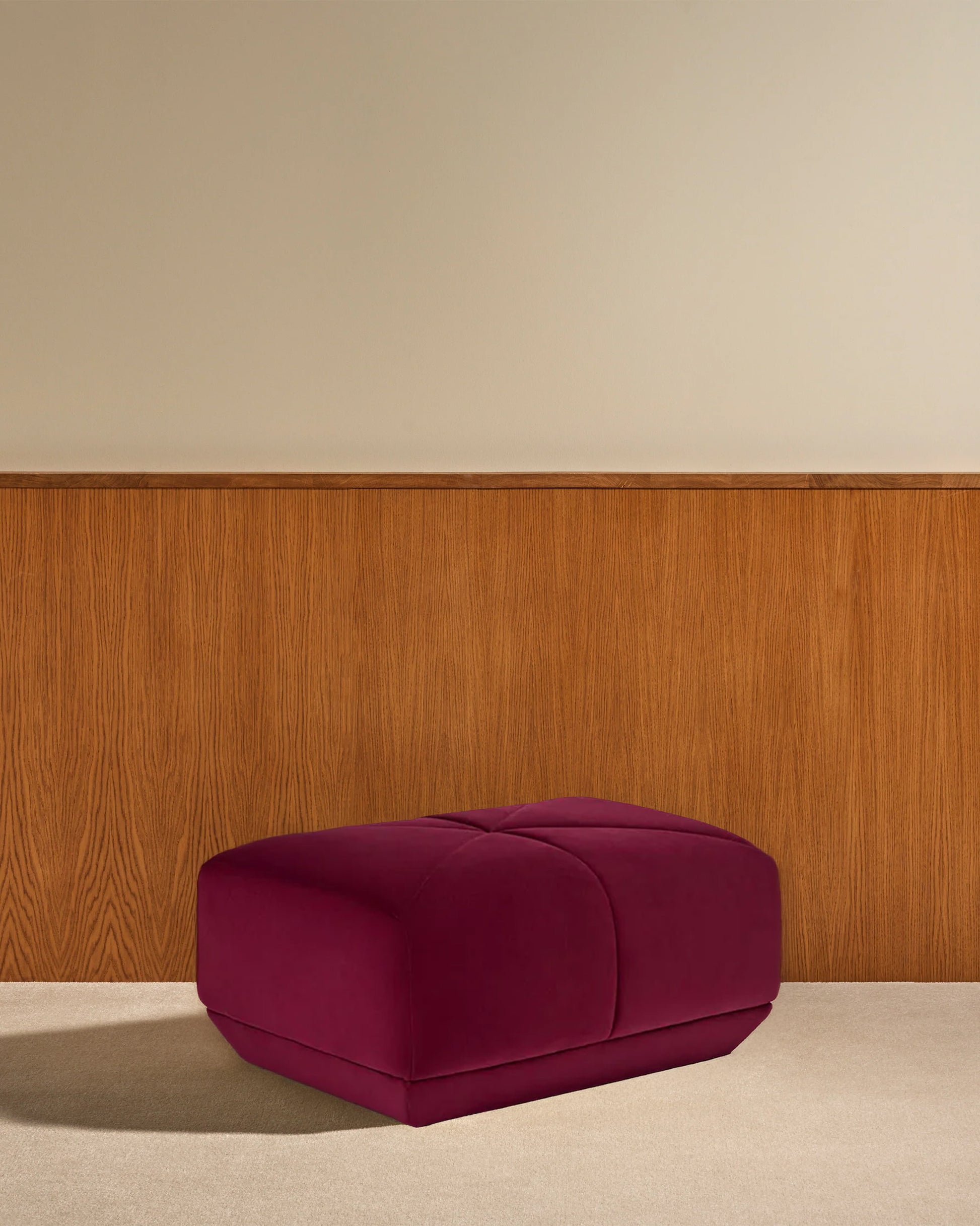 Pouf Chill - Cassis design Maison Sarah Lavoine Cassis Velours 85 cm  2