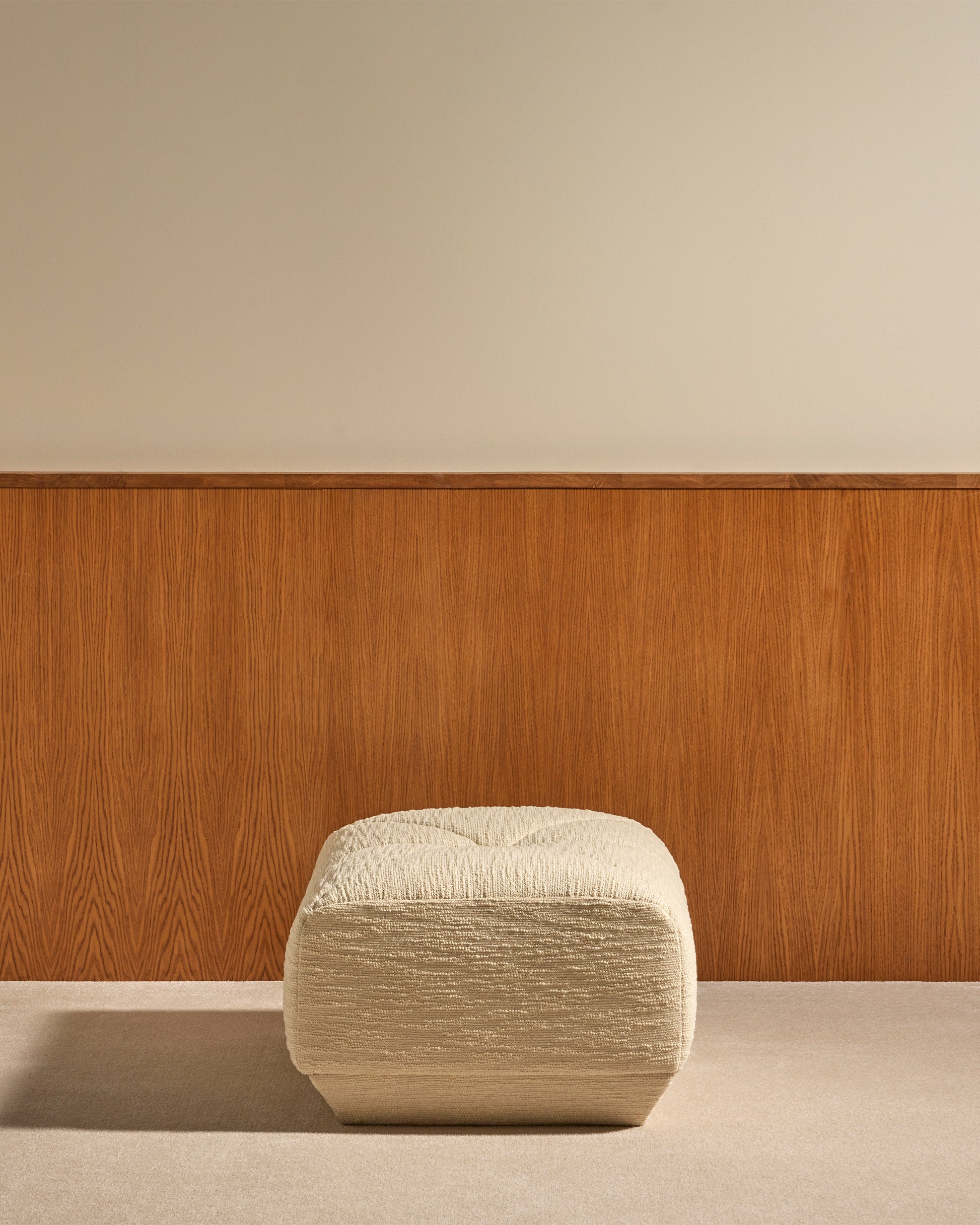 Pouf Chill - Ecru design Maison Sarah Lavoine Ecru Laine bouclée 85 cm  3