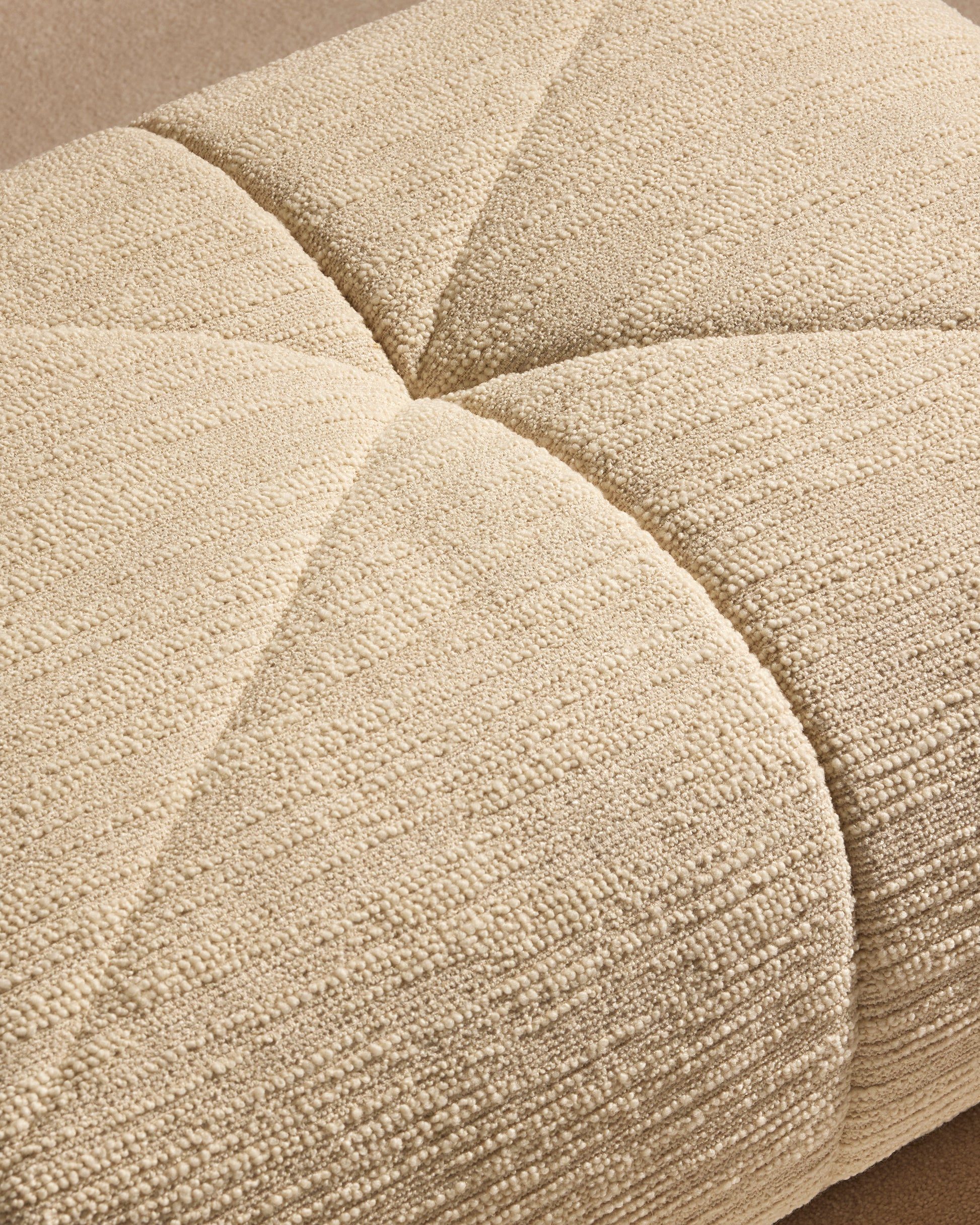 Pouf Chill - Ecru design Maison Sarah Lavoine Ecru Laine bouclée 85 cm  5