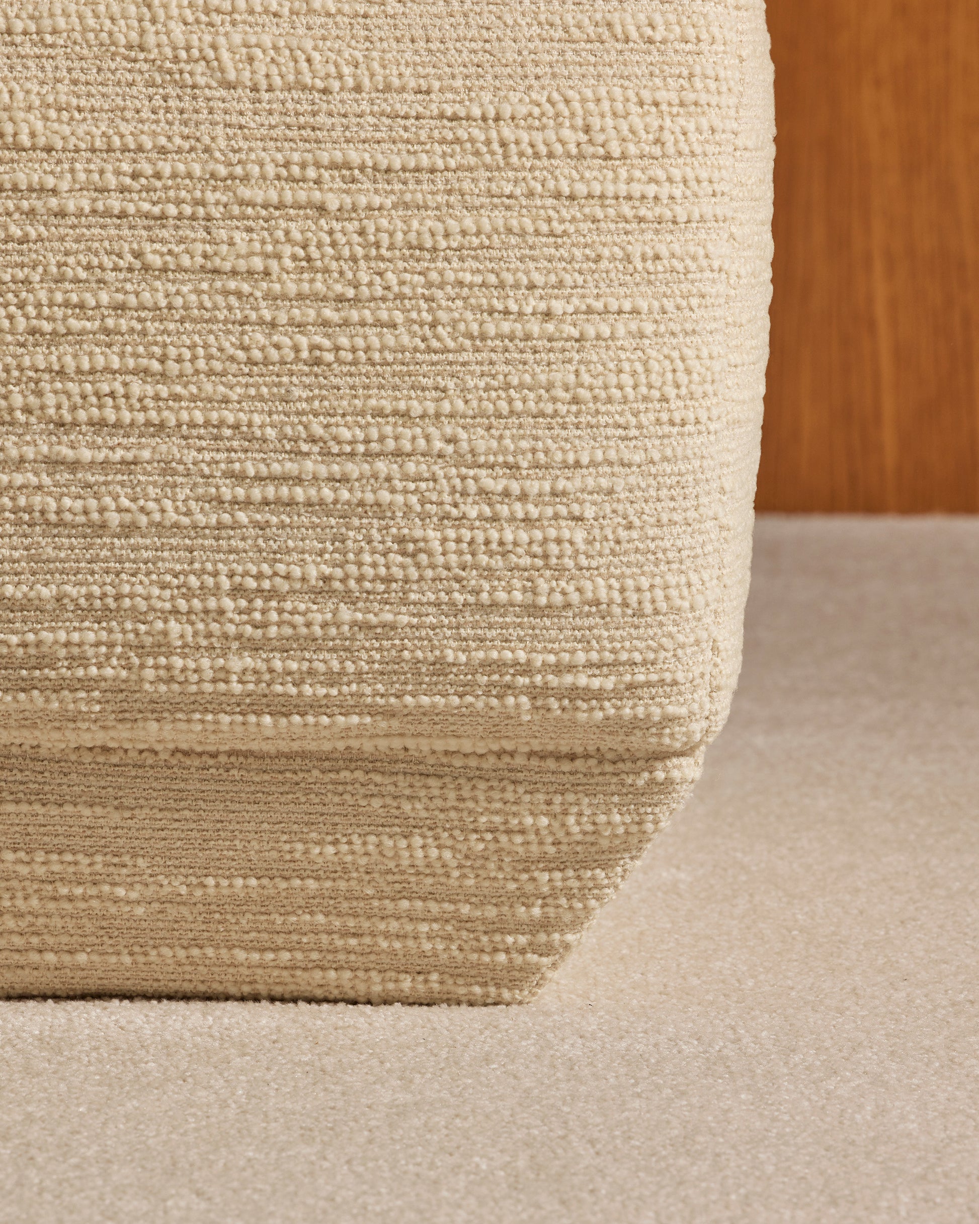 Pouf Chill - Ecru design Maison Sarah Lavoine Ecru Laine bouclée 85 cm  4