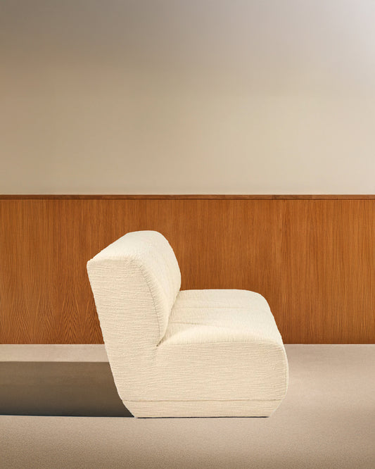 Chill sofa - Ecru design Maison Sarah Lavoine Ecru Curly wool 164 cm 83 cm 3