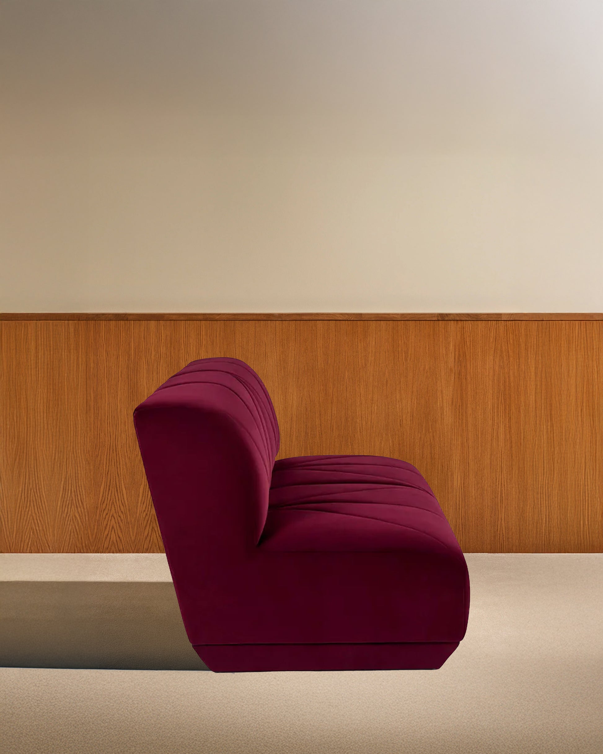 Divan Chill - Cassis design Maison Sarah Lavoine Cassis Velours 164 cm 83 cm 2