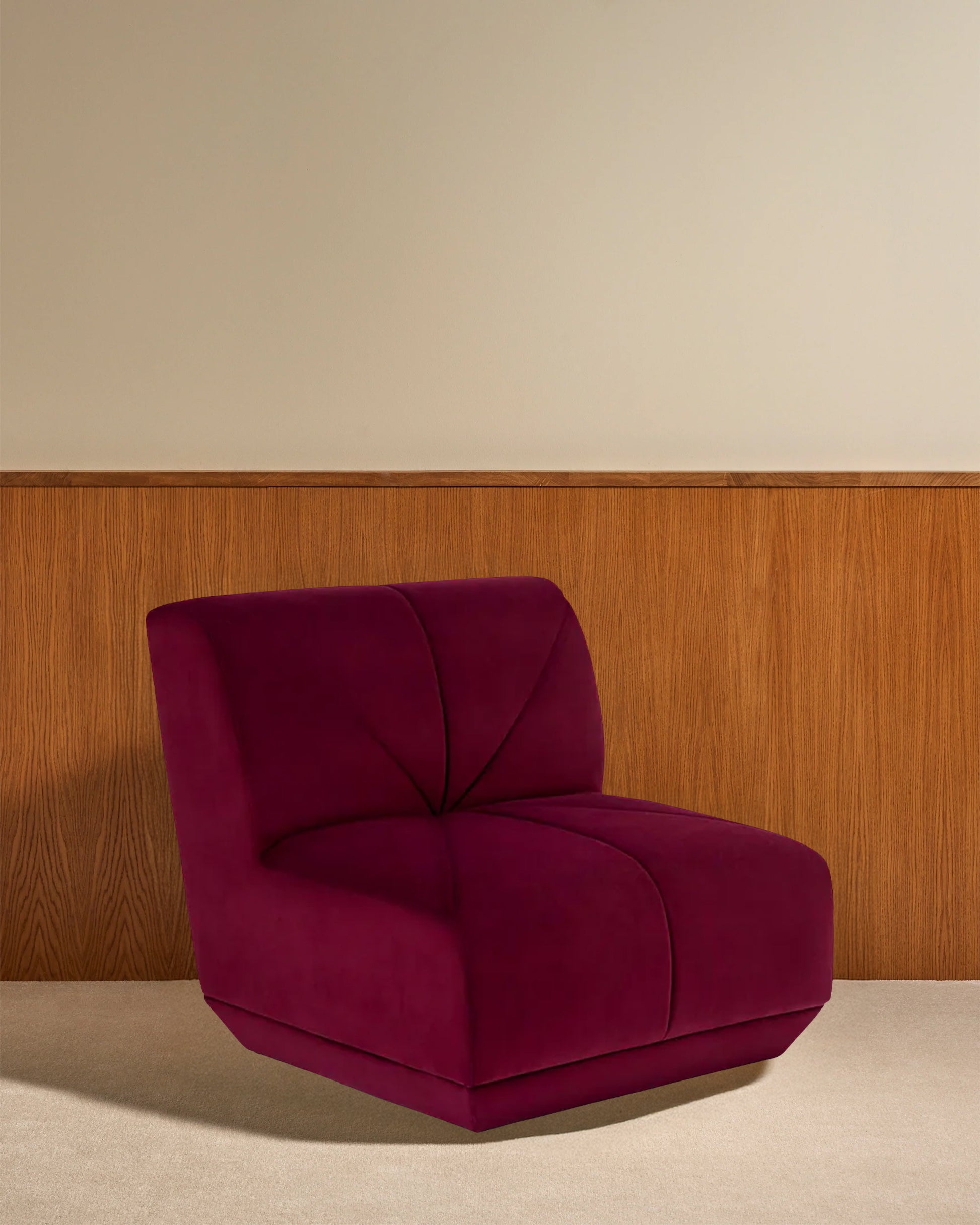 Chauffeuse Chill - Cassis design Maison Sarah Lavoine Cassis Velours   2