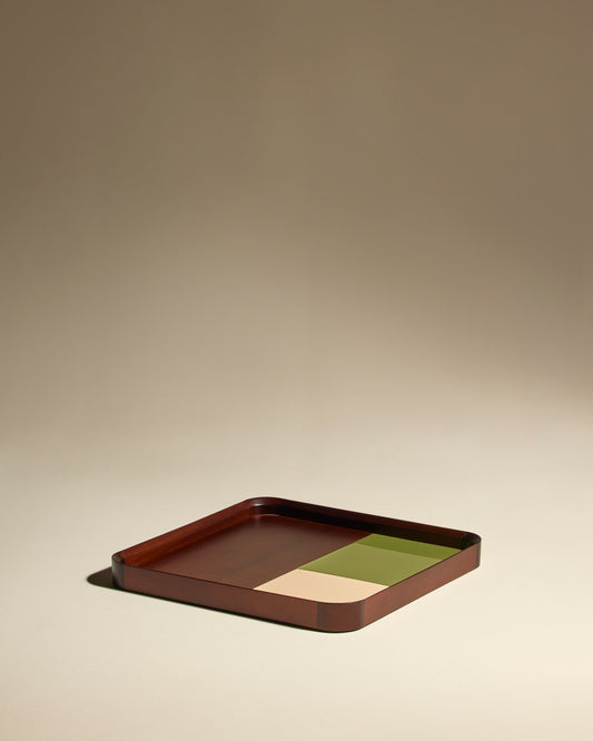 Plateau Sicilia - Mousse design Maison Sarah Lavoine Mousse Bois 35 cm  1