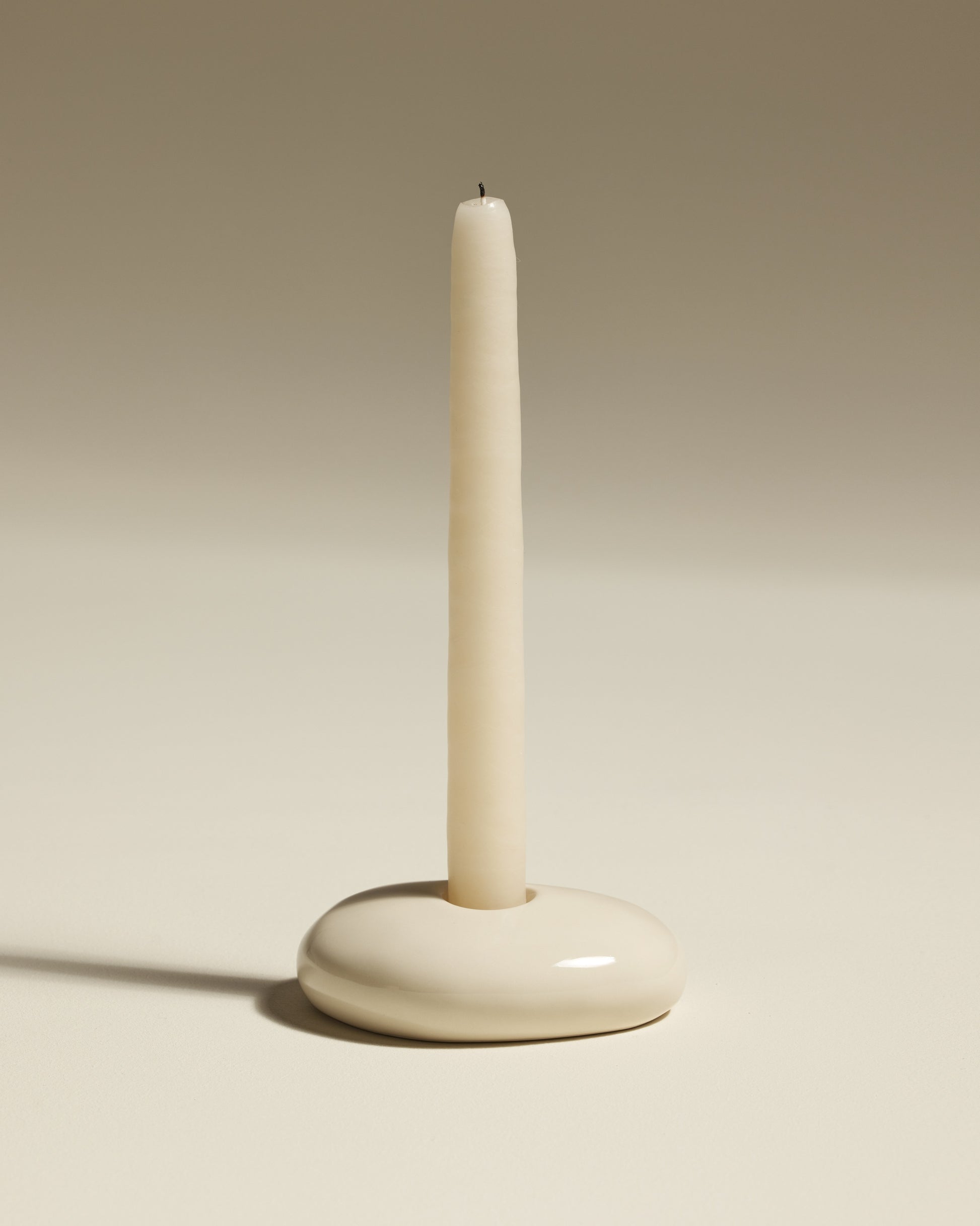 Bougeoir Stone - Ecru design Maison Sarah Lavoine Ecru Céramique 10 cm 3,5 cm  2