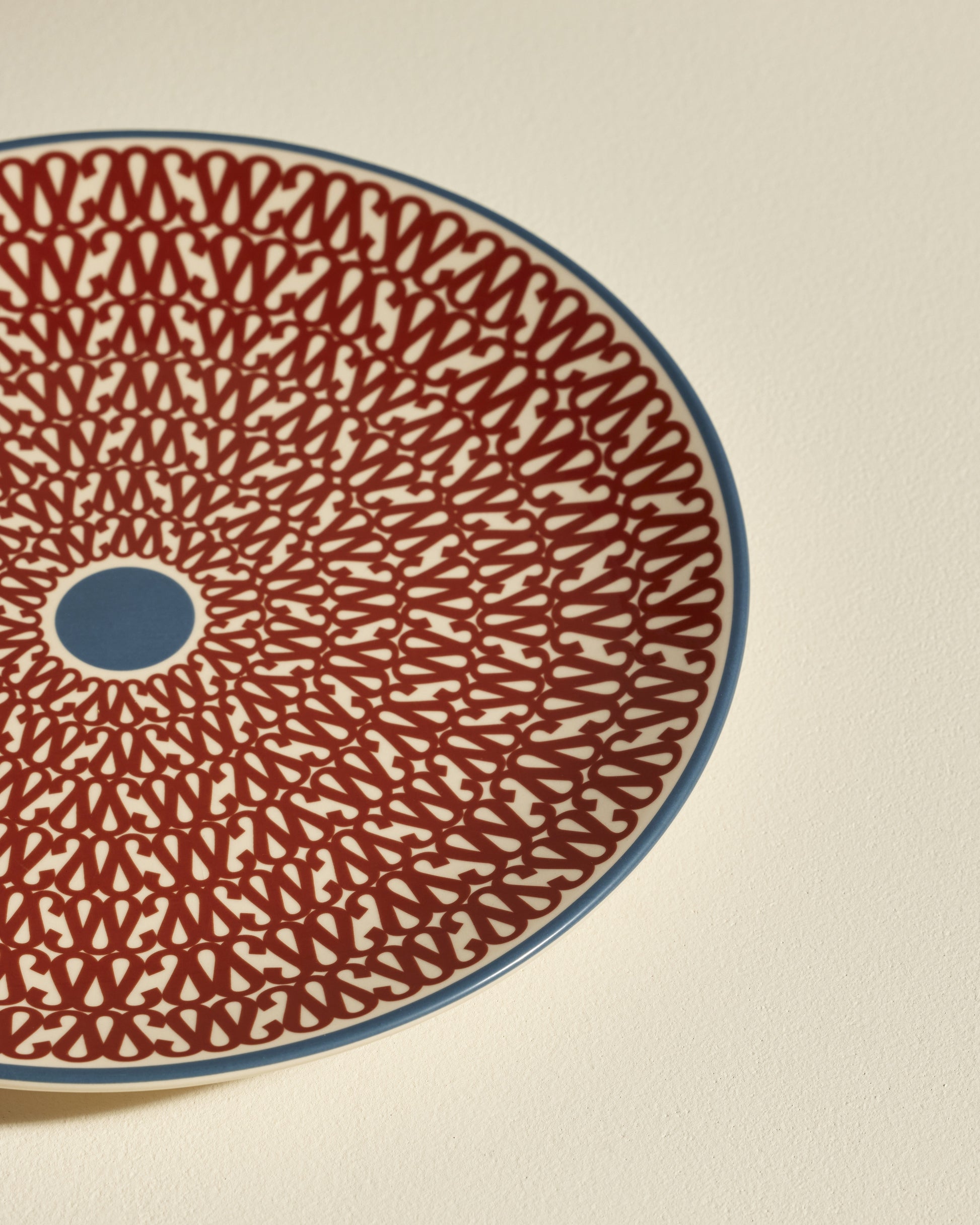 Assiette plate Sarah - Carmin design moderne Maison Sarah Lavoine Carmin Céramique   3