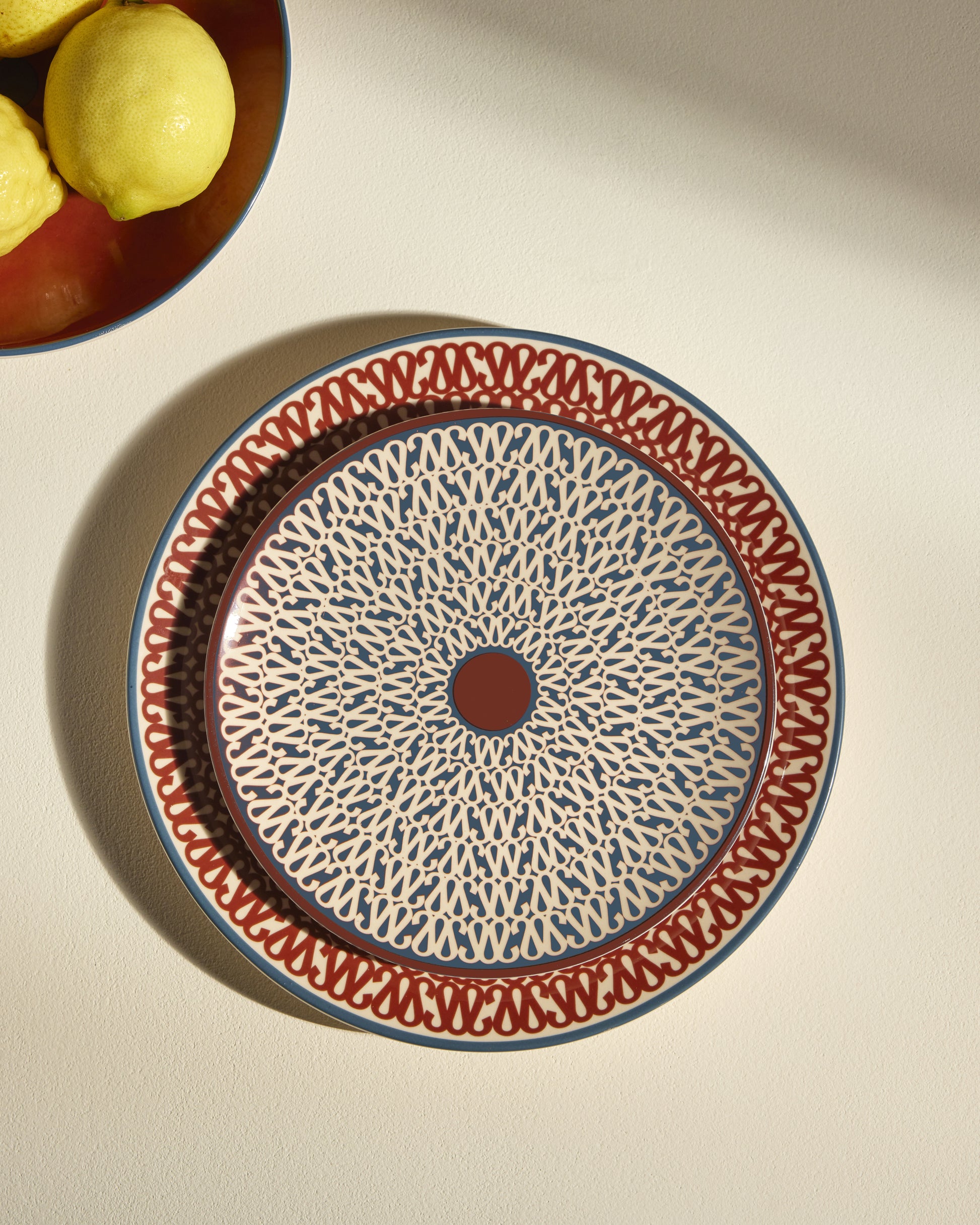 Assiette à dessert Sarah - Carmin design moderne Maison Sarah Lavoine Carmin Céramique   4