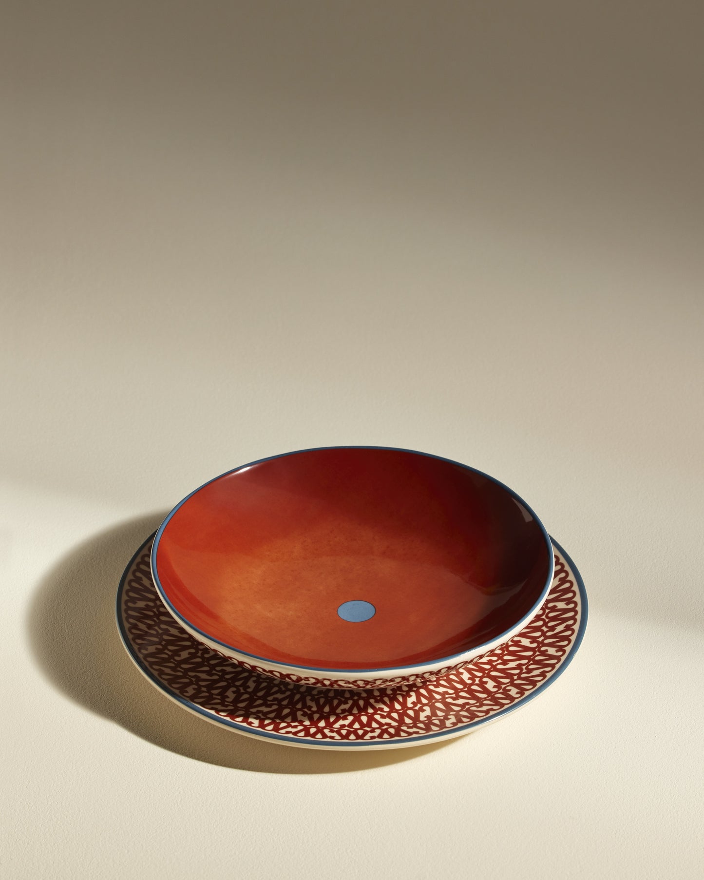 Assiette creuse Sarah - Carmin design moderne Maison Sarah Lavoine Carmin Céramique   5