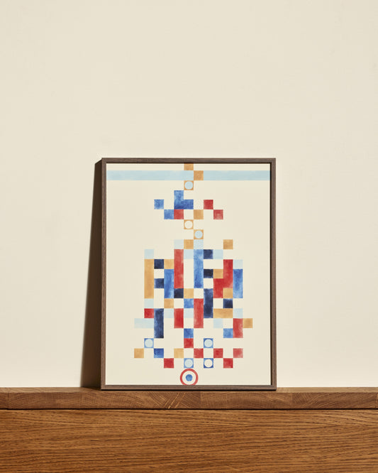 Affiche Salle Des Fetes multicolore design Maison Sarah Lavoine   30 cm 40 cm 1