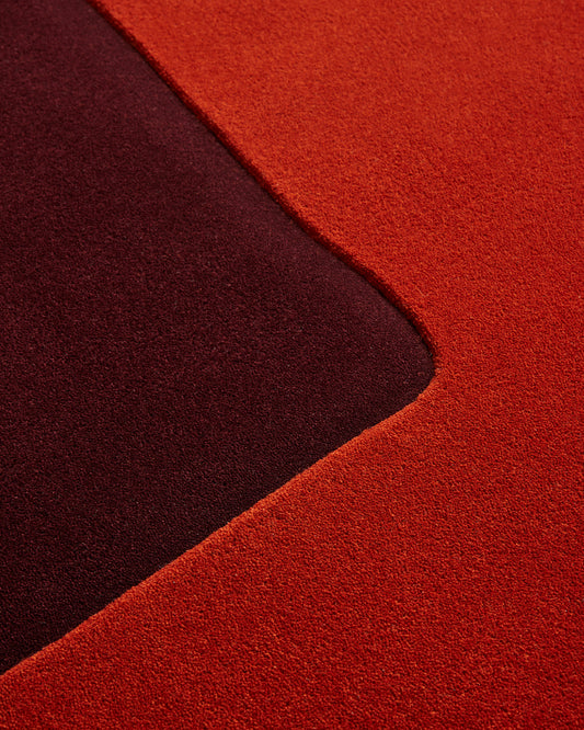 Tapis Esprit Libre - Aubergine design Maison Sarah Lavoine Aubergine Laine Petit : 170 cm | Moyen : 200 cm Petit : 240 cm | Moyen : 300 cm 4