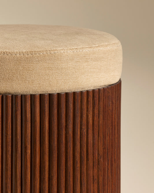 Pouf Riviera - Beige design Maison Sarah Lavoine Beige Rotin 45 cm 3