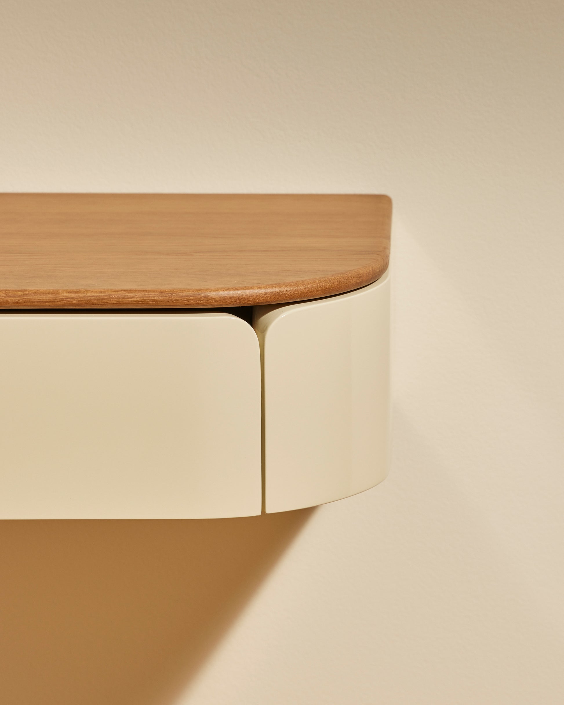 Console murale Equilibre - Ecru design Maison Sarah Lavoine Ecru Chêne  45 cm 13 cm 3