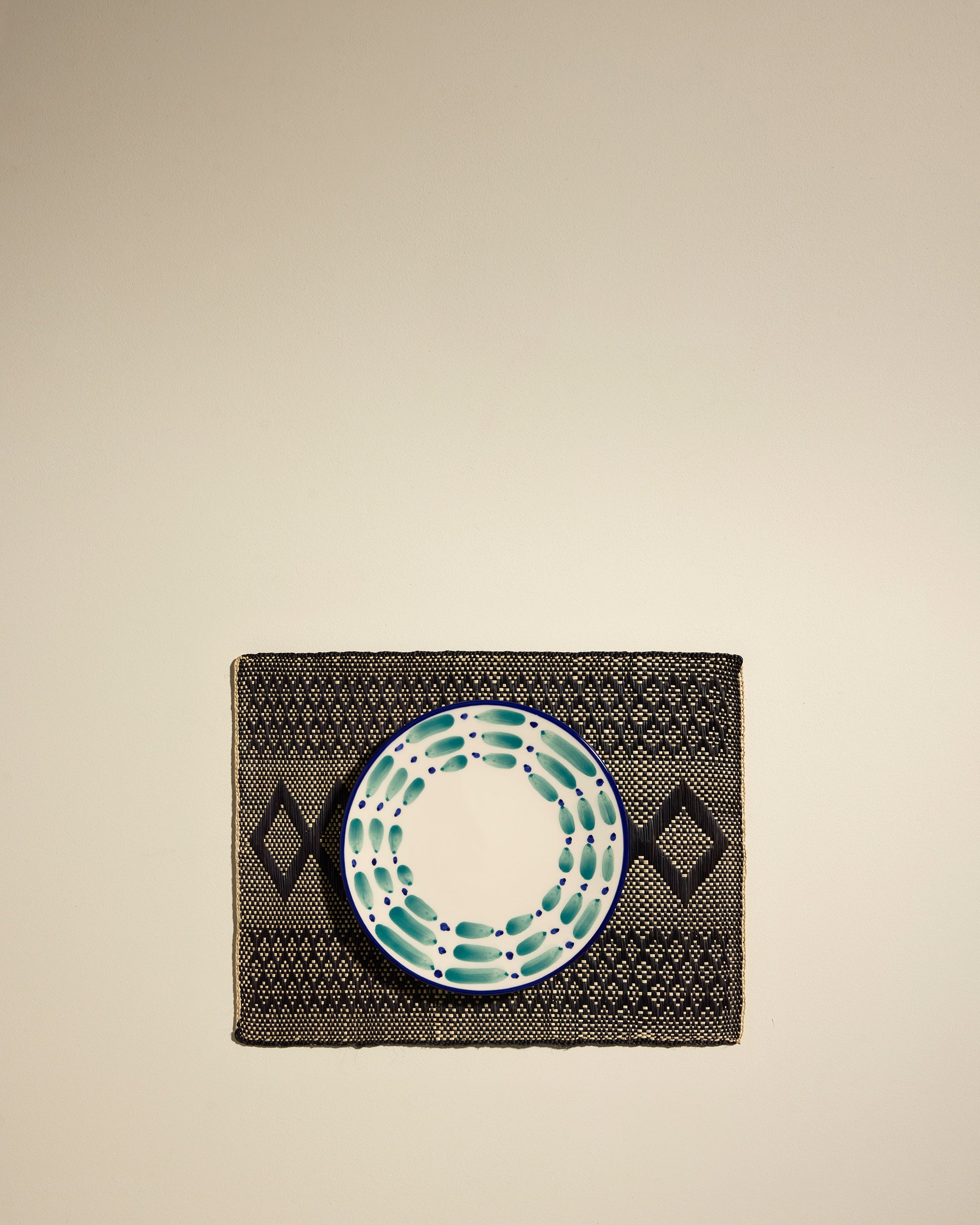 Set de table Iraca - Noir design Maison Sarah Lavoine Noir Palmier 39 cm 29 cm 3