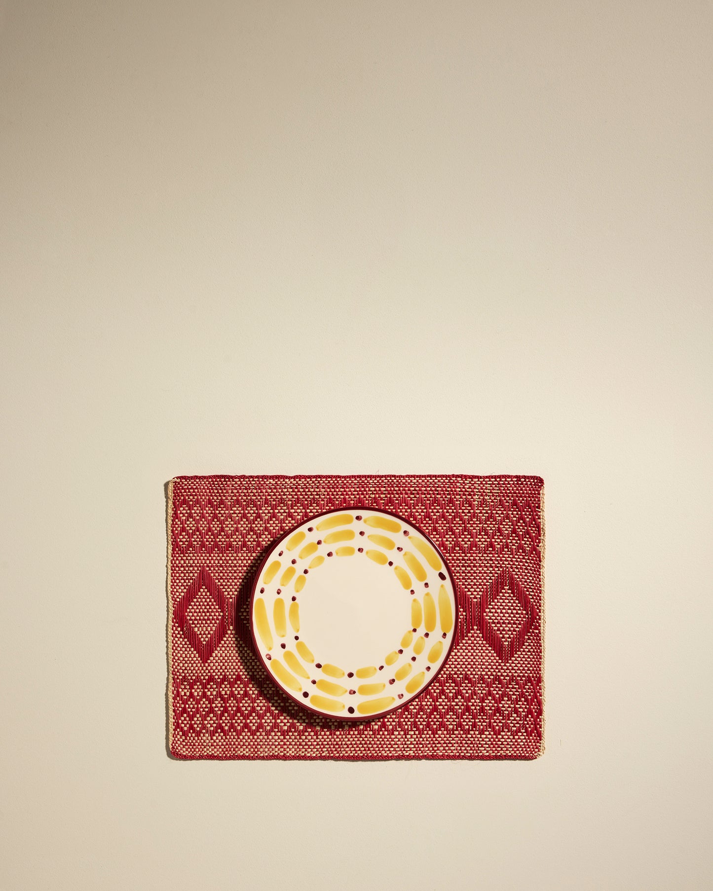 Set de table Iraca - Terracotta design Maison Sarah Lavoine Terracotta Palmier 39 cm 29 cm 3