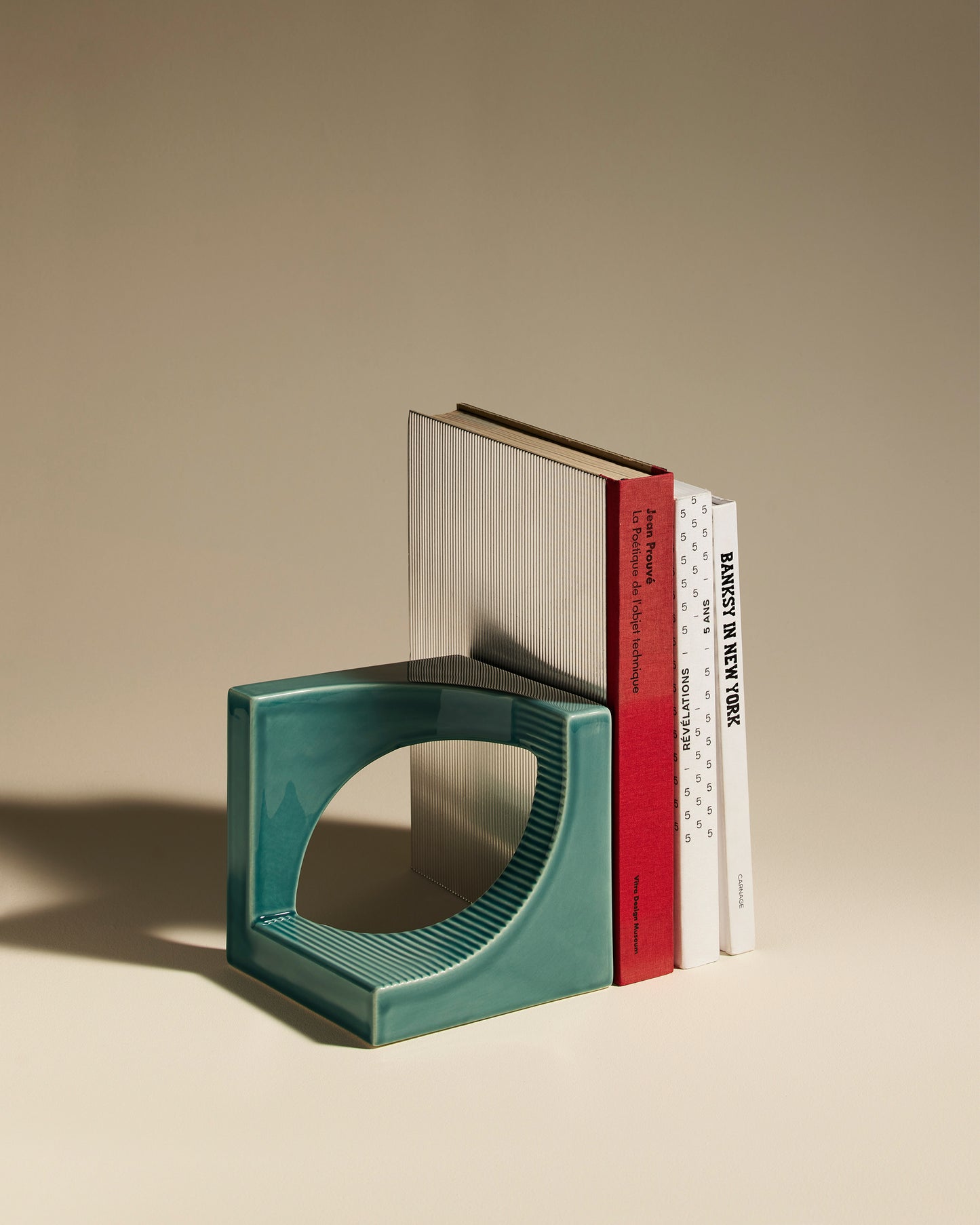 Serre-livre union - Amazonite design Maison Sarah Lavoine Amazonite Céramique  15.5 cm 16 cm 4