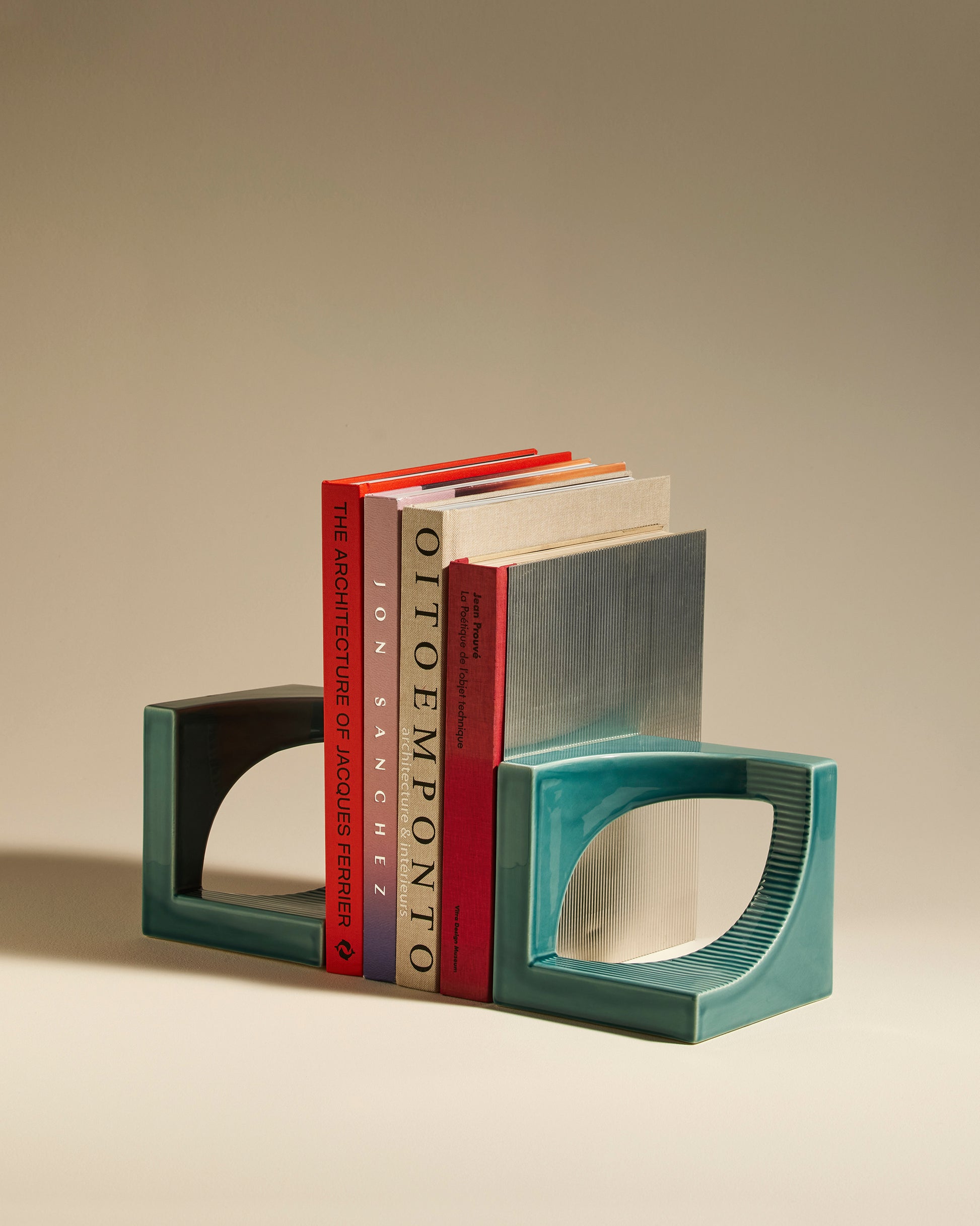 Serre-livre union - Amazonite design Maison Sarah Lavoine Amazonite Céramique  15.5 cm 16 cm 5