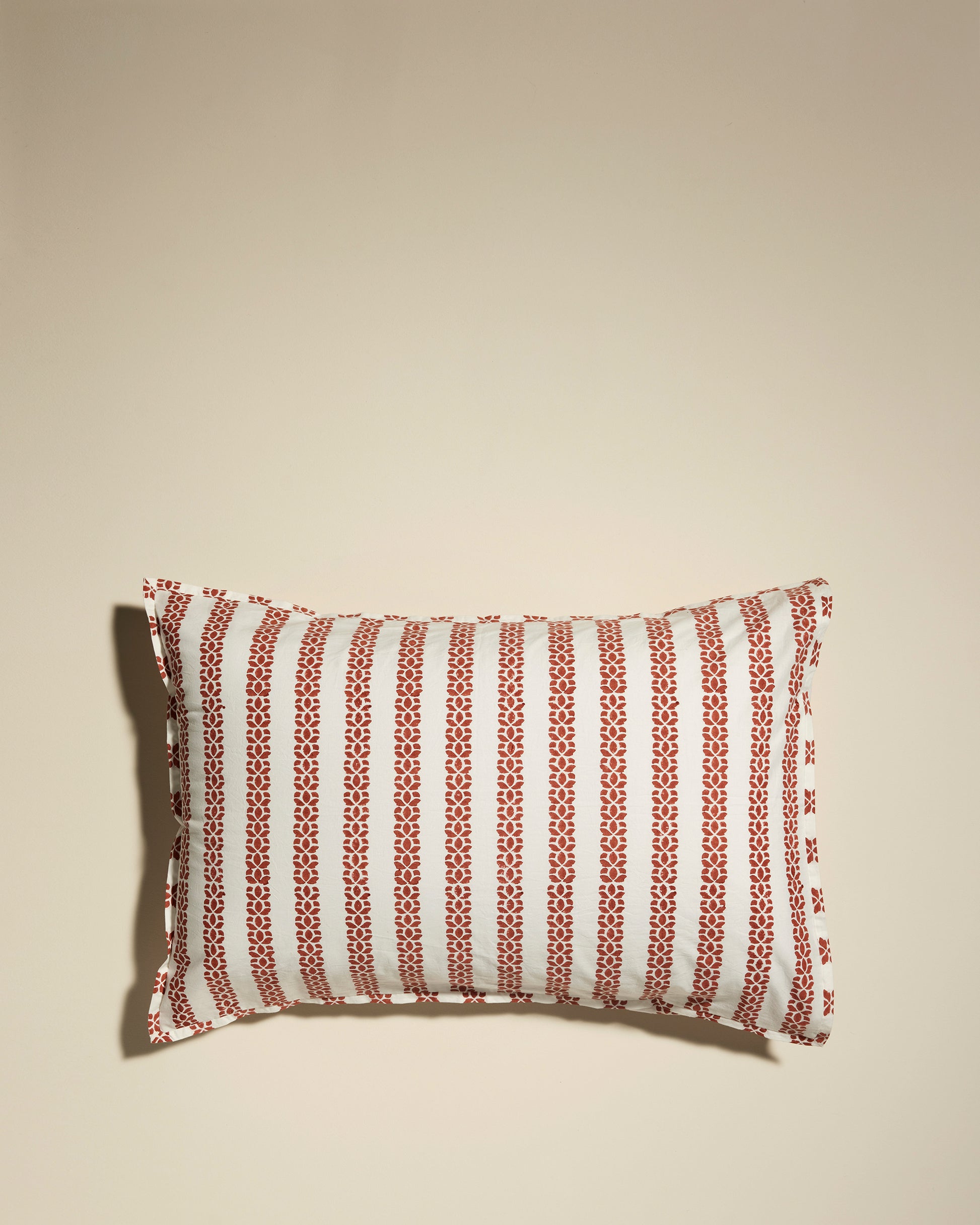 Lot de 2 taies d'oreillers Sierra - Terracotta haut de gamme Maison Sarah Lavoine Terracotta Coton  70 cm 50 cm 1