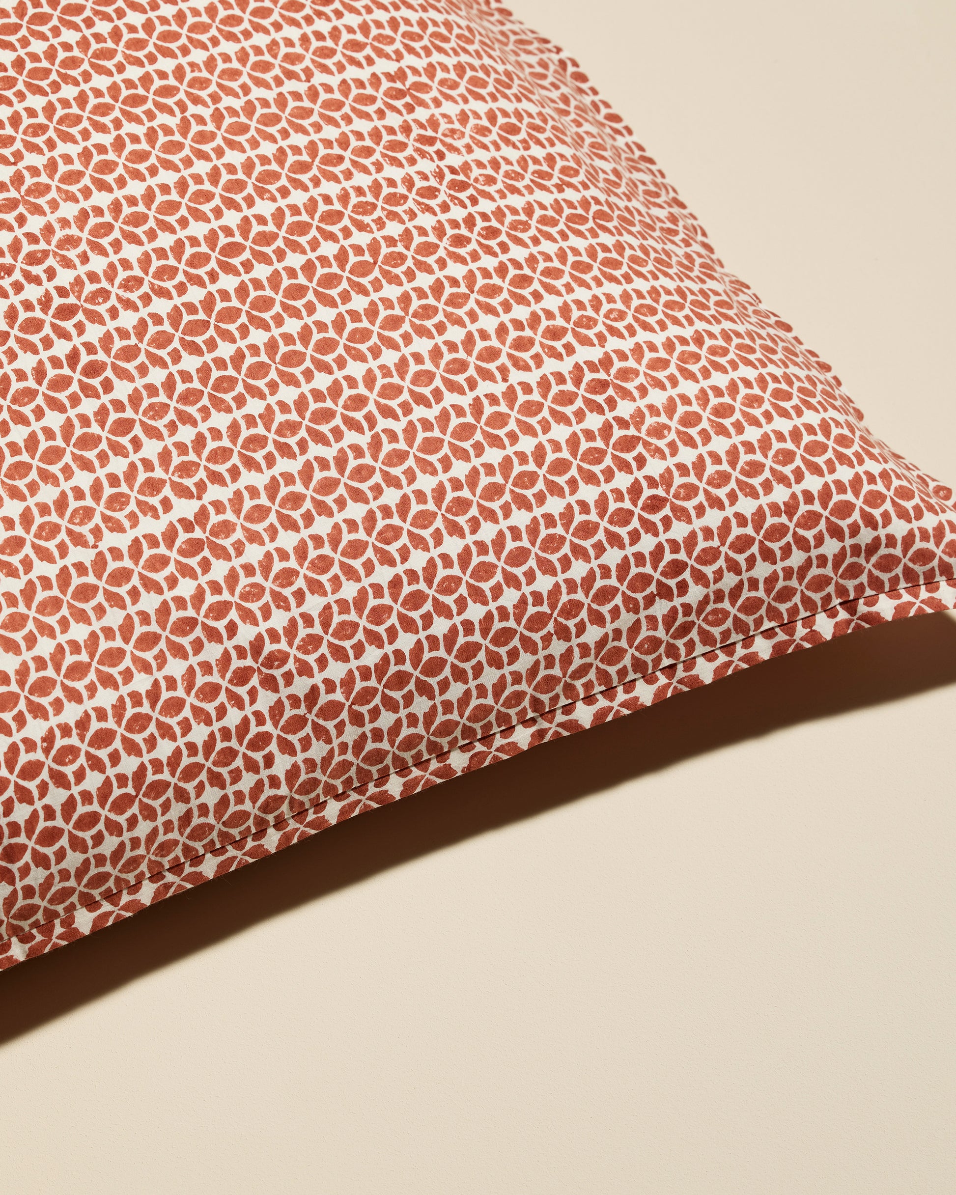 Lot de 2 taies d'oreillers Sierra - Terracotta haut de gamme Maison Sarah Lavoine Terracotta Coton  65 cm 65 cm 2