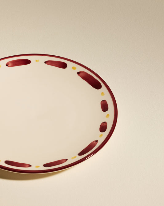 Assiette plate Aura - Carmin design Maison Sarah Lavoine Carmin Céramique 3