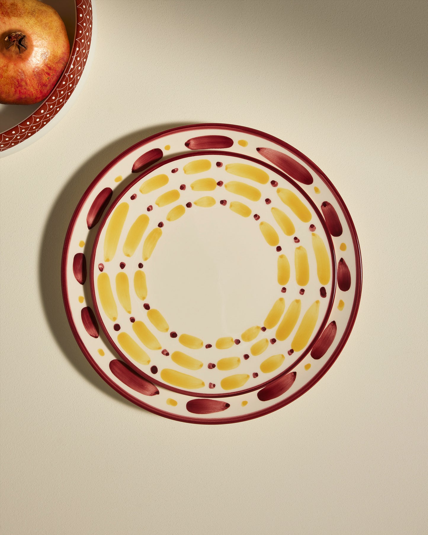 Assiette plate Aura - Carmin design Maison Sarah Lavoine Carmin Céramique    4