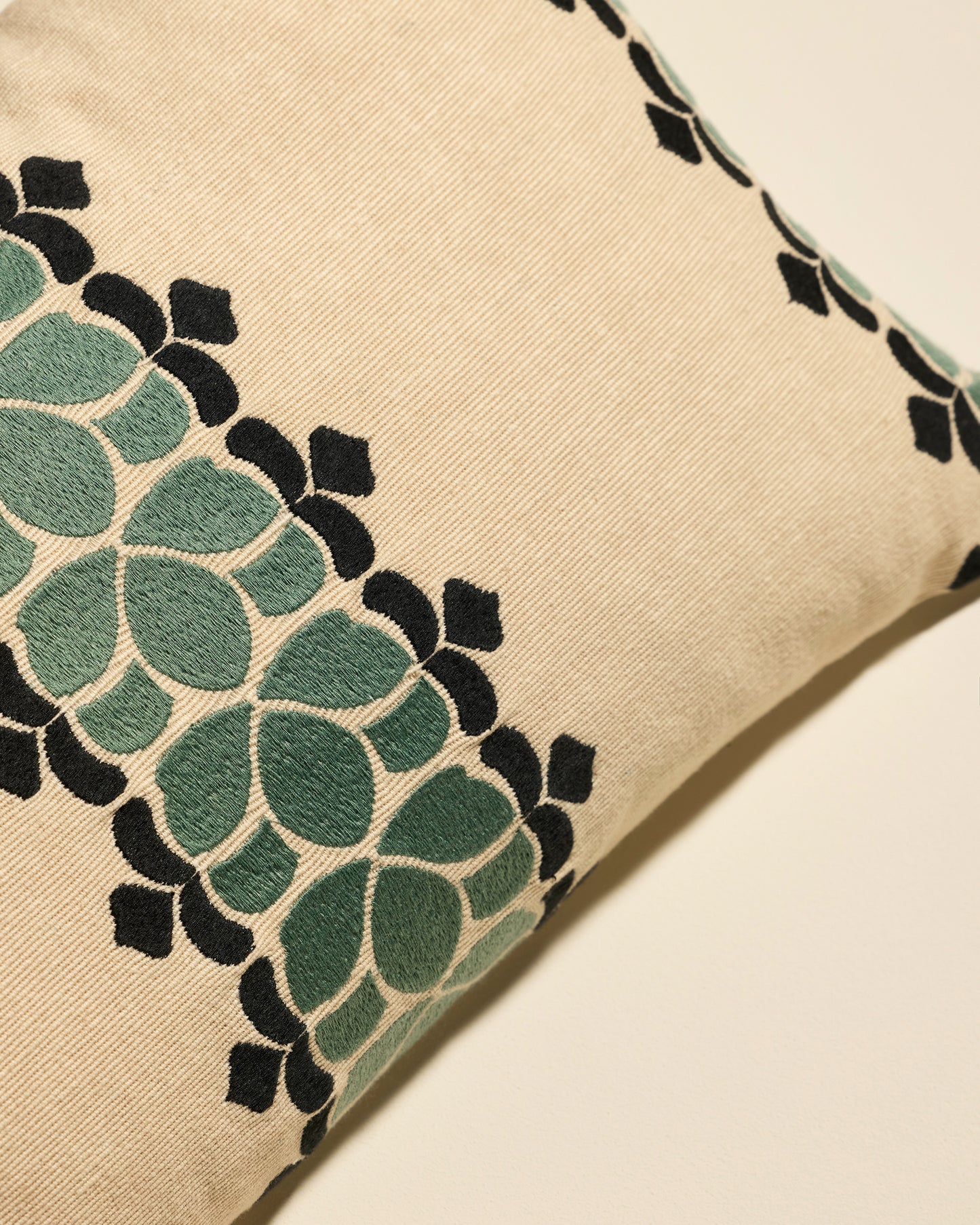 Coussin Flore - Amazonite design Maison Sarah Lavoine Amazonite Coton 50 cm 30 cm 2