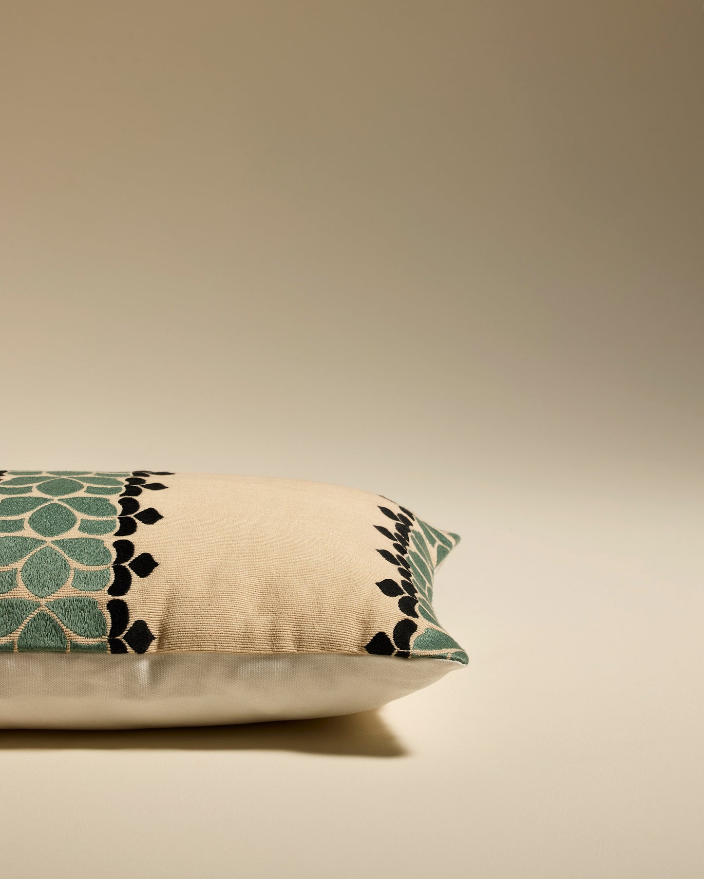 Coussin Flore - Amazonite design Maison Sarah Lavoine Amazonite Coton 50 cm 30 cm 3