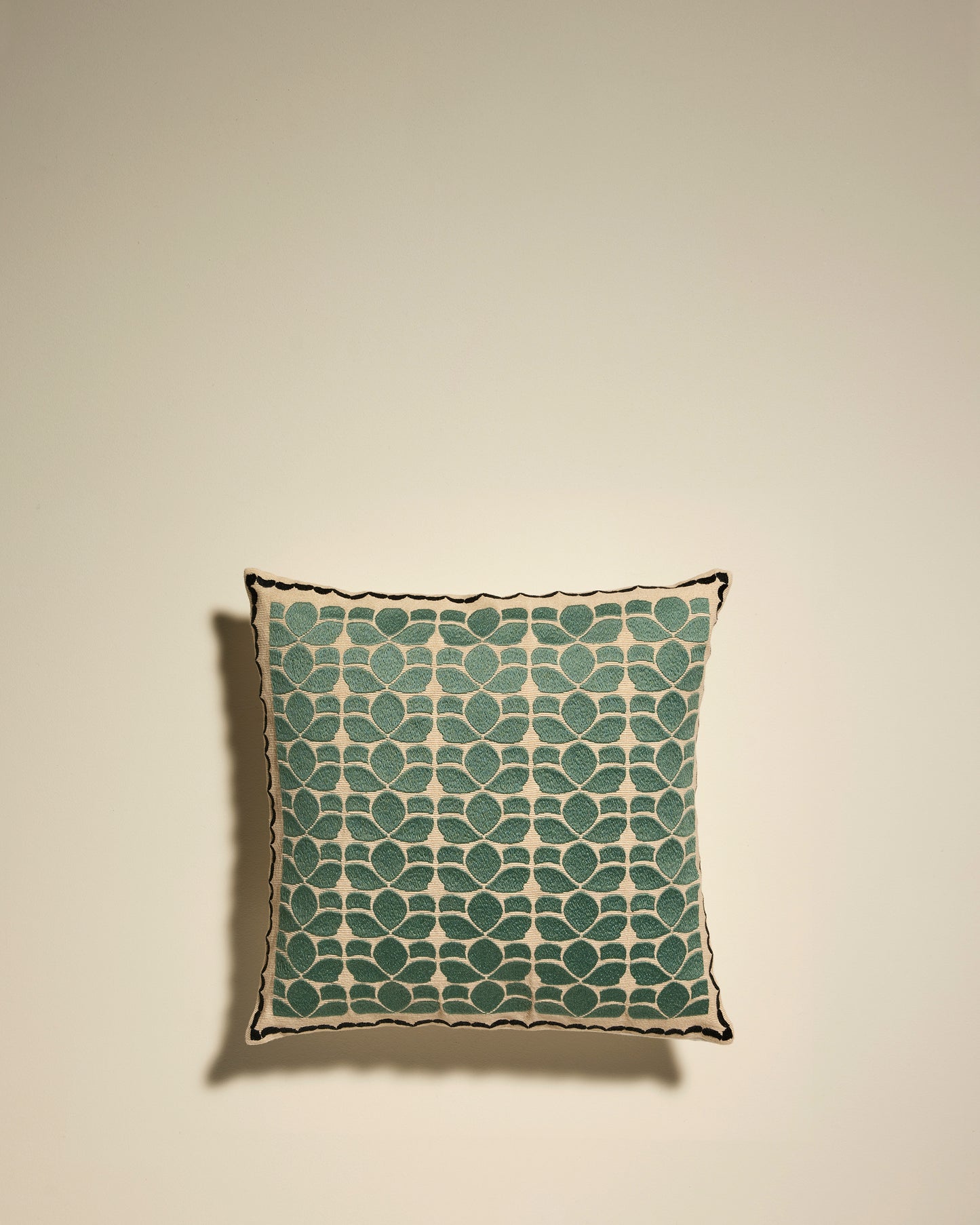 Coussin Flore - Amazonite design Maison Sarah Lavoine Amazonite Coton 42 cm 42 cm 1
