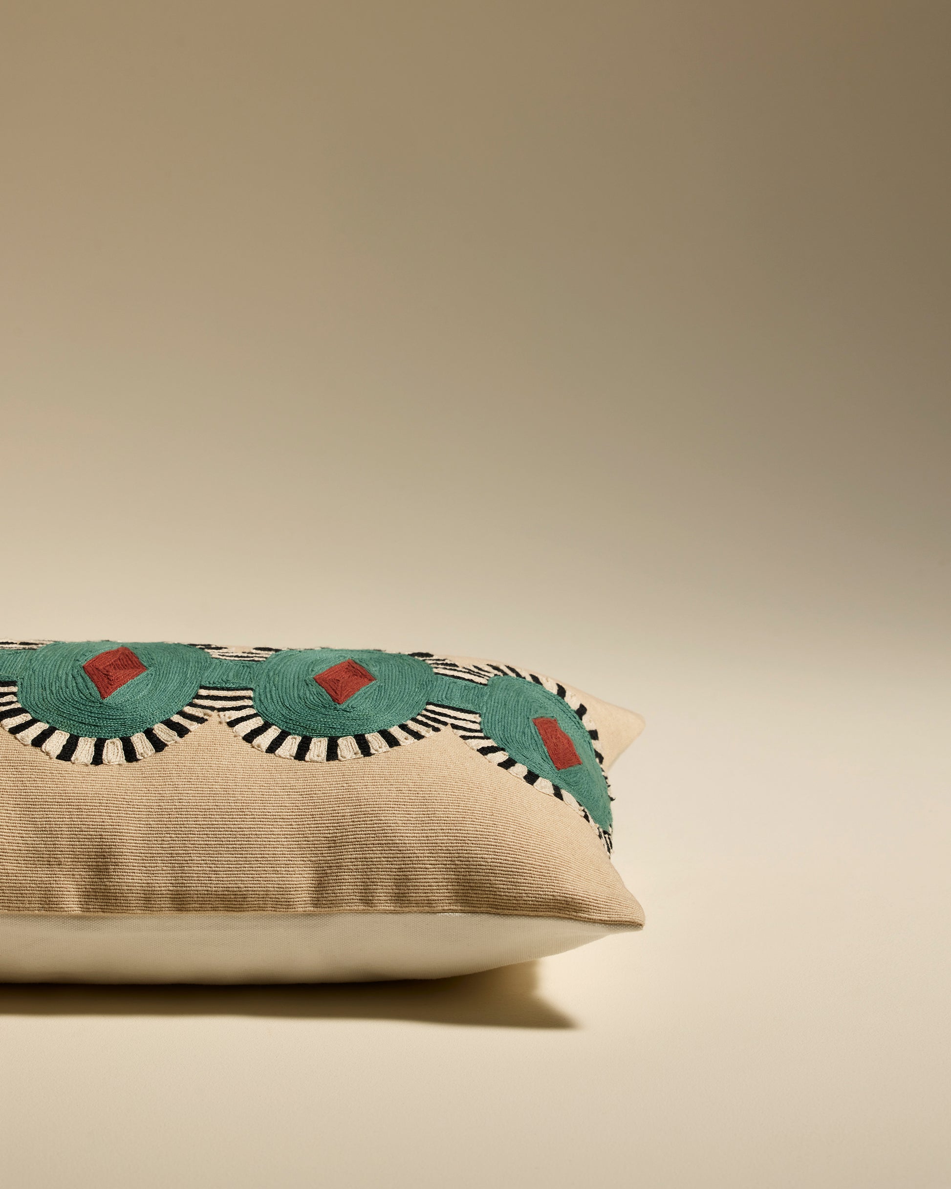 Coussin Carat - Amazonite design Maison Sarah Lavoine Amazonite Coton  50 cm 30 cm 3