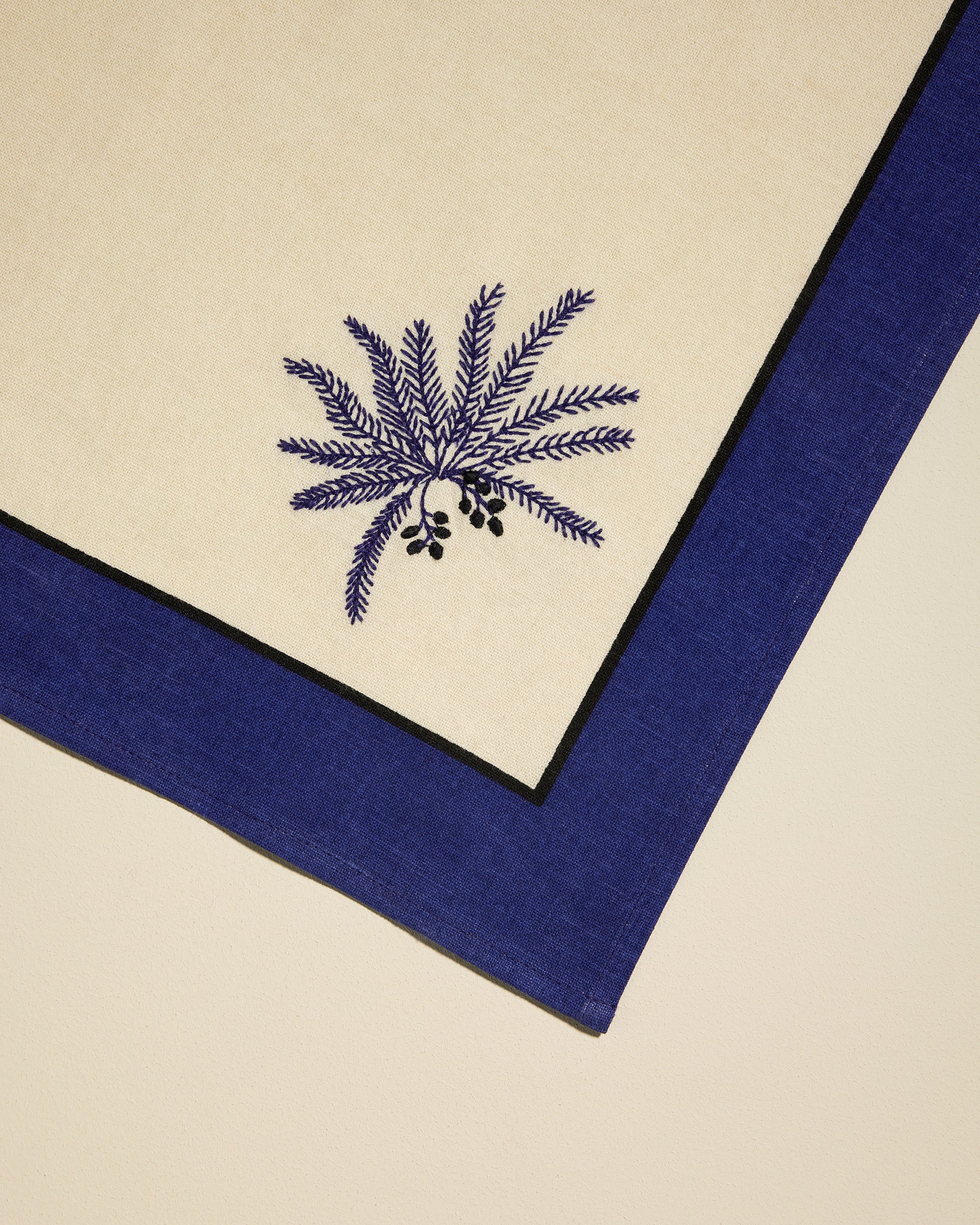 Duo serviettes de table Phoenix - Outremer chic Maison Sarah Lavoine Outremer Coton  45 cm 45 cm 4