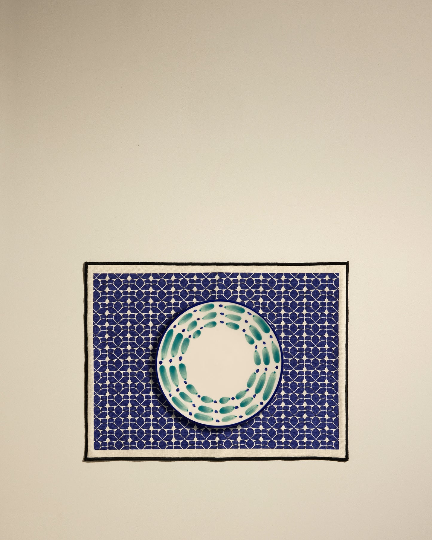 Set de table Flore - Outremer design Maison Sarah Lavoine Outremer Coton  45 cm 35 cm 4