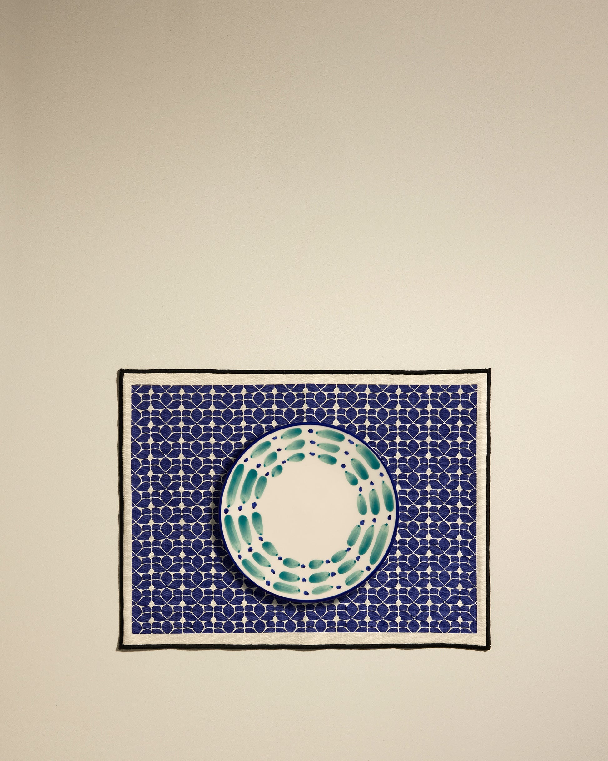 Set de table Flore - Outremer design Maison Sarah Lavoine Outremer Coton  45 cm 35 cm 4