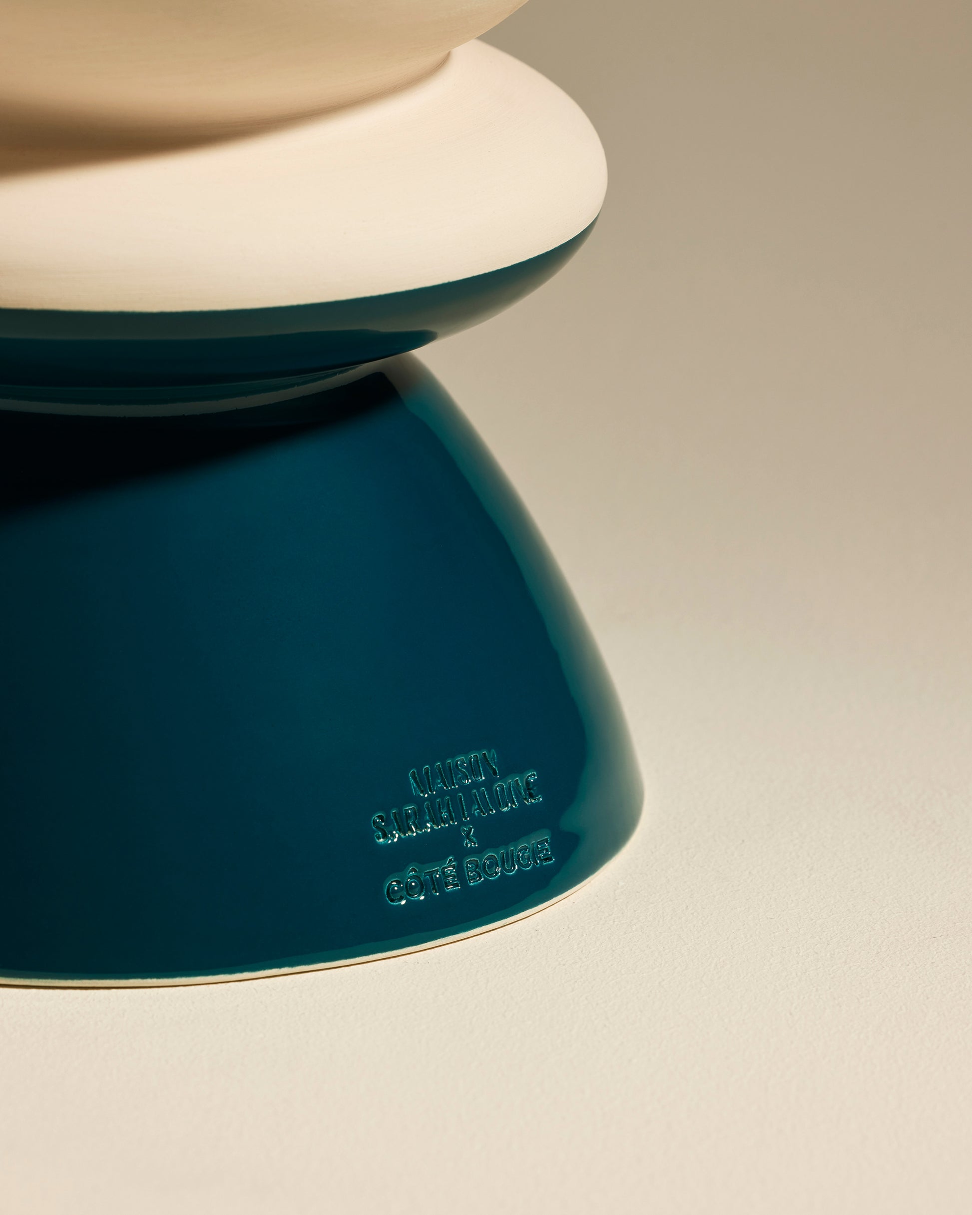 Bougie Tamtam - Bleu Sarah luxe Maison Sarah Lavoine Bleu Sarah Céramique   20 cm 4