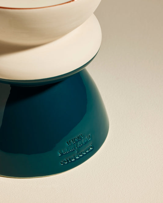 Bougie Tamtam - Bleu Sarah luxe Maison Sarah Lavoine Bleu Sarah Céramique 18 cm 4